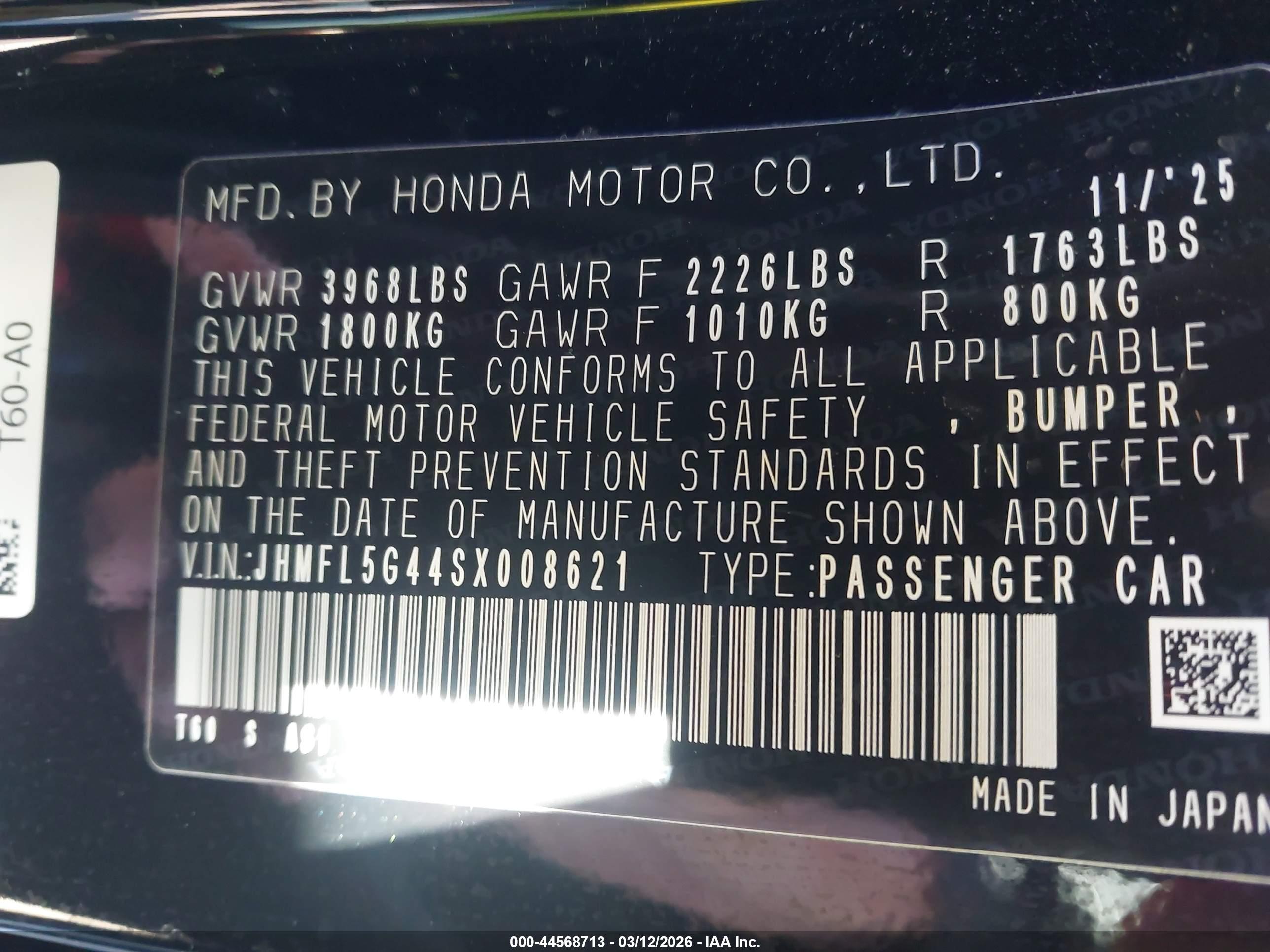 HONDA CIVIC image 9