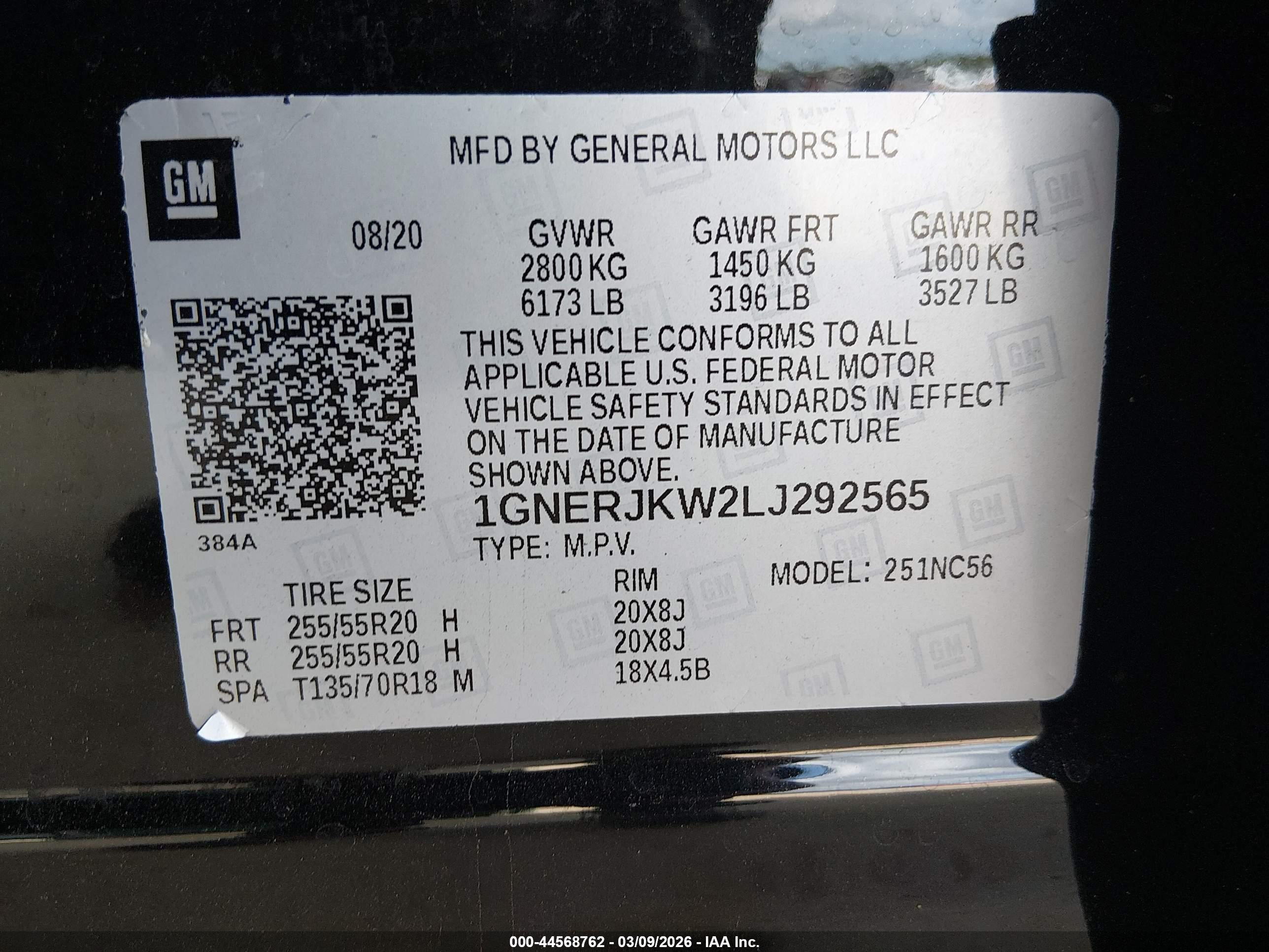 CHEVROLET TRAVERSE image 9