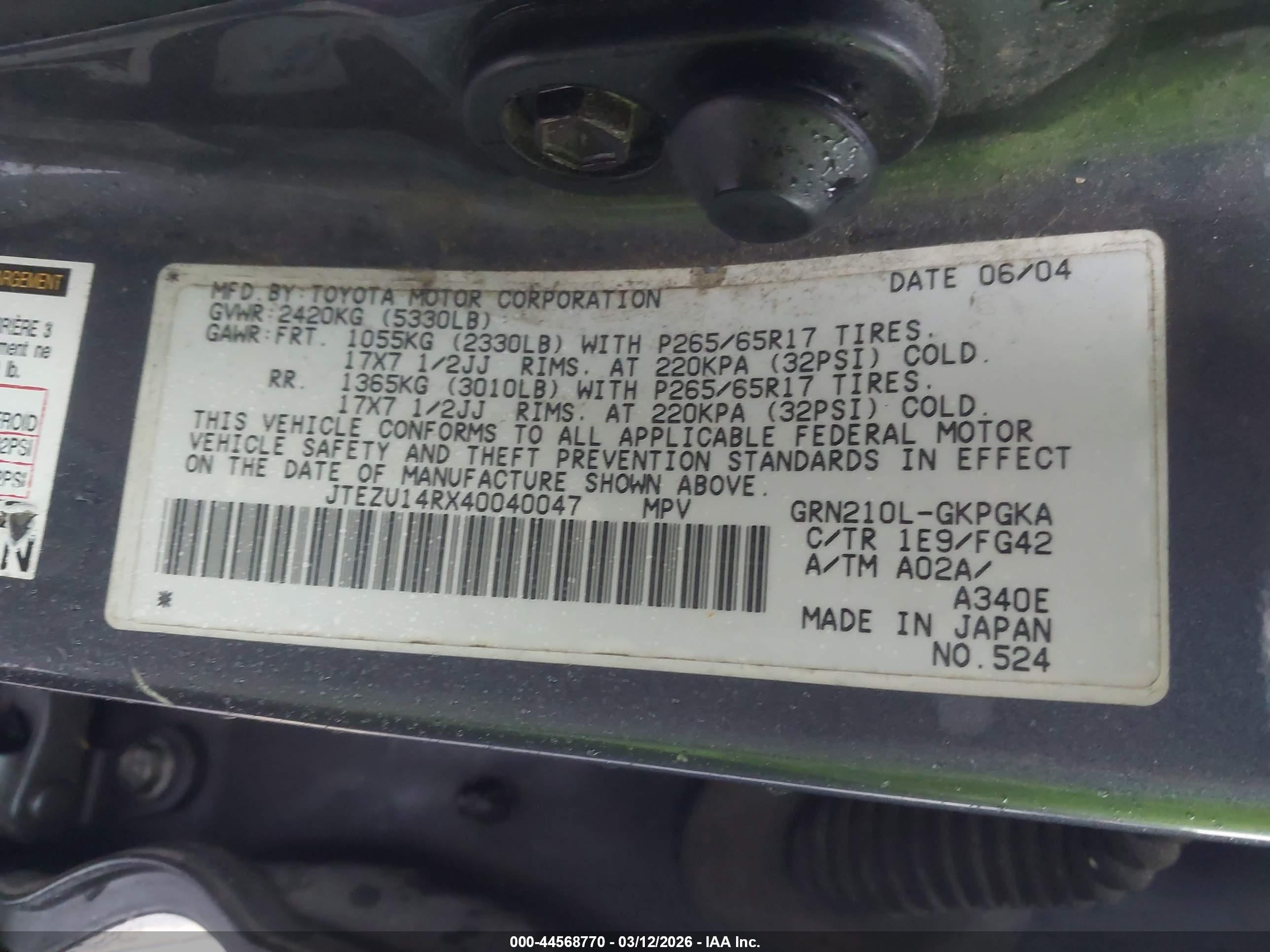 TOYOTA 4RUNNER image 9