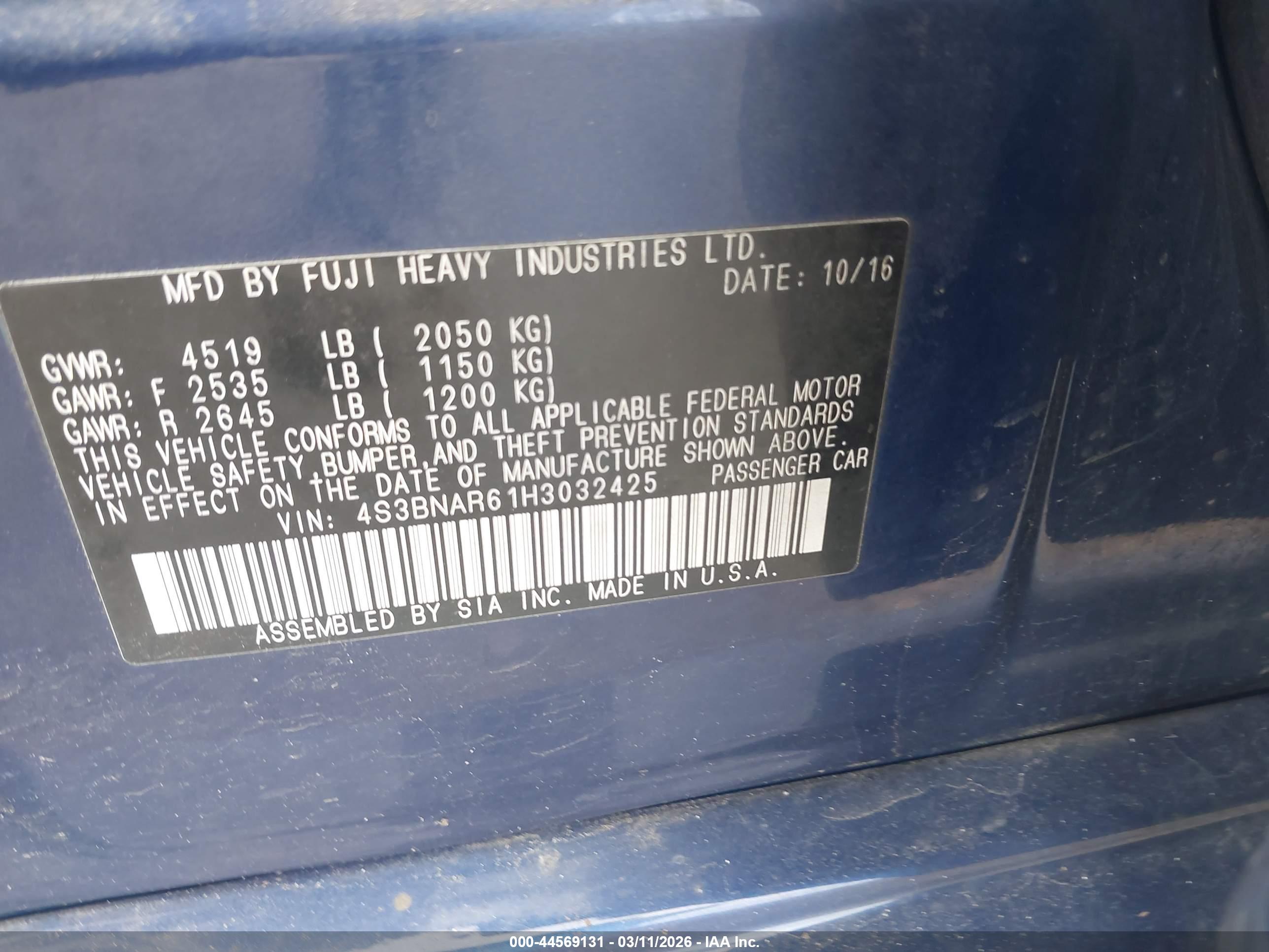 SUBARU LEGACY image 9
