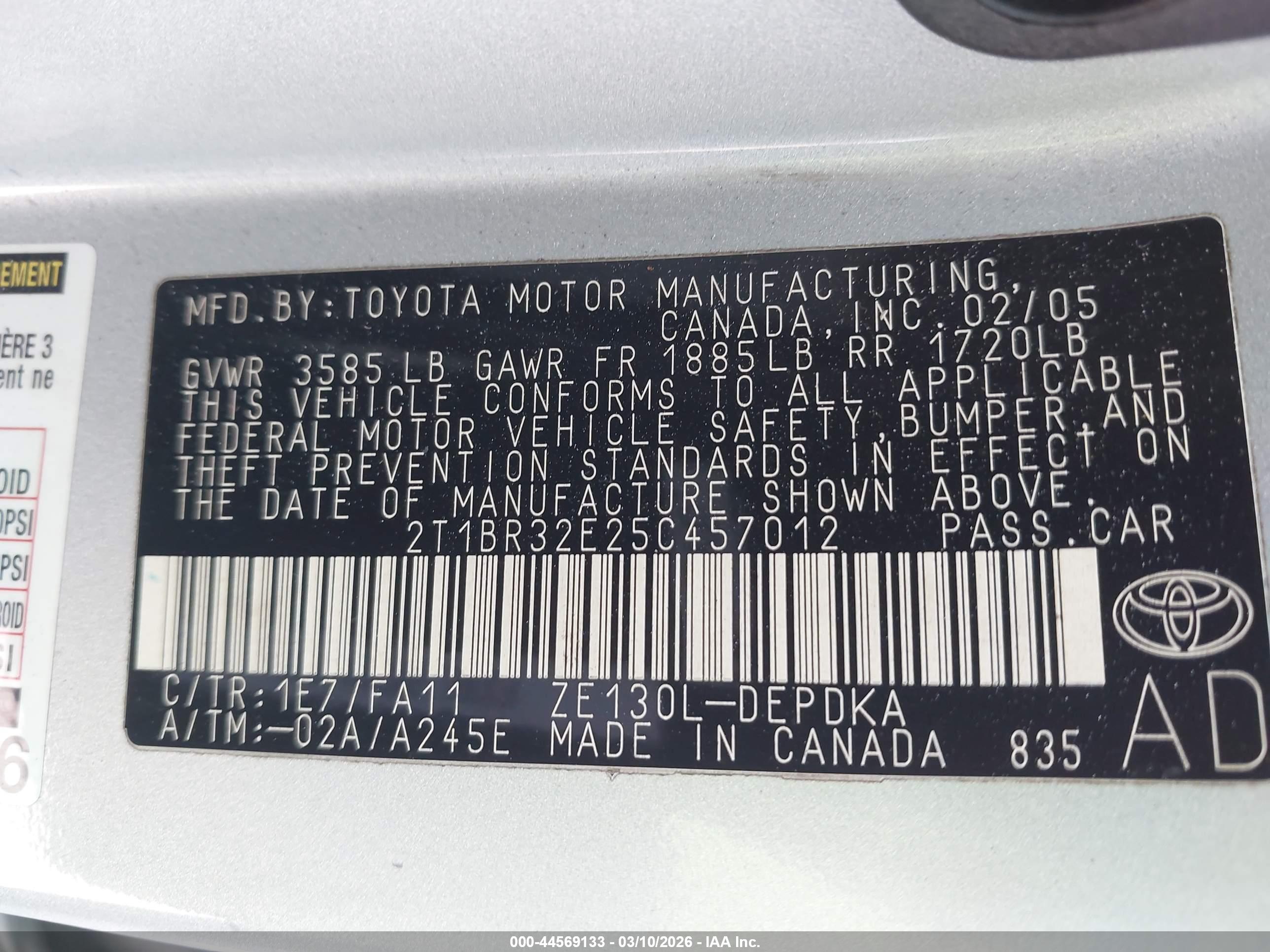 TOYOTA COROLLA image 9