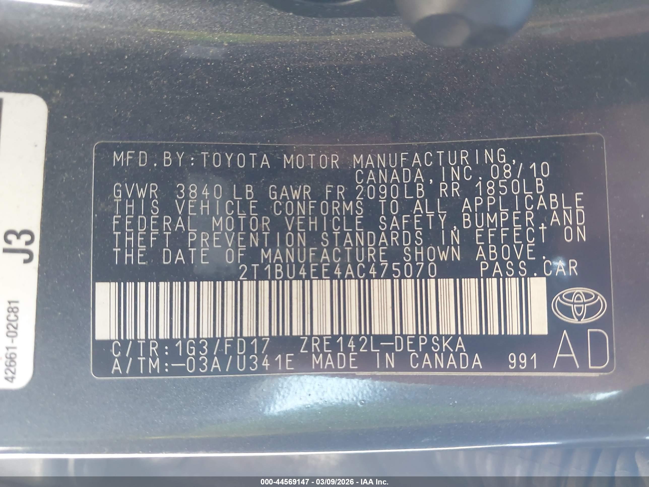 TOYOTA COROLLA image 9