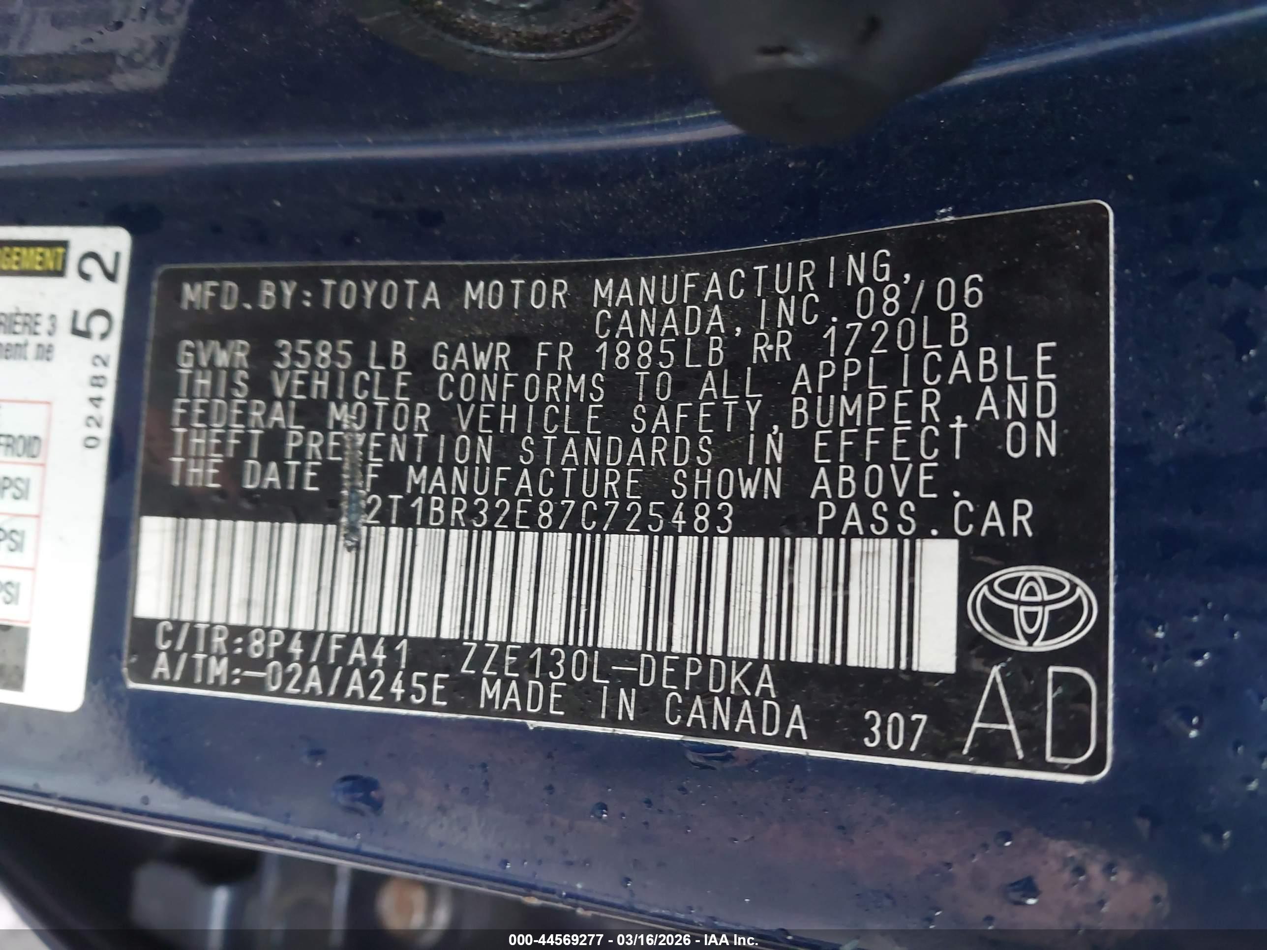 TOYOTA COROLLA image 9