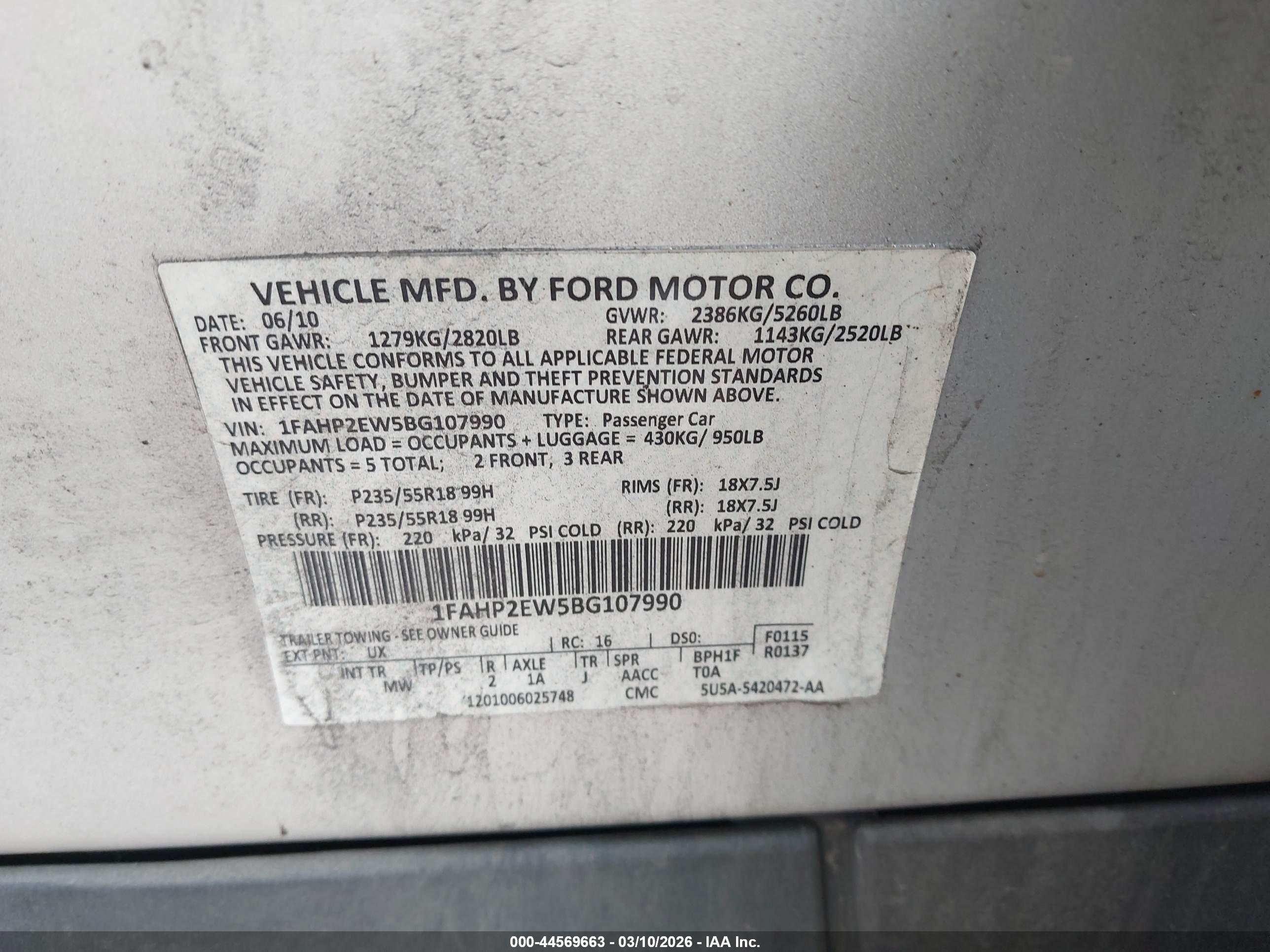 FORD TAURUS image 9