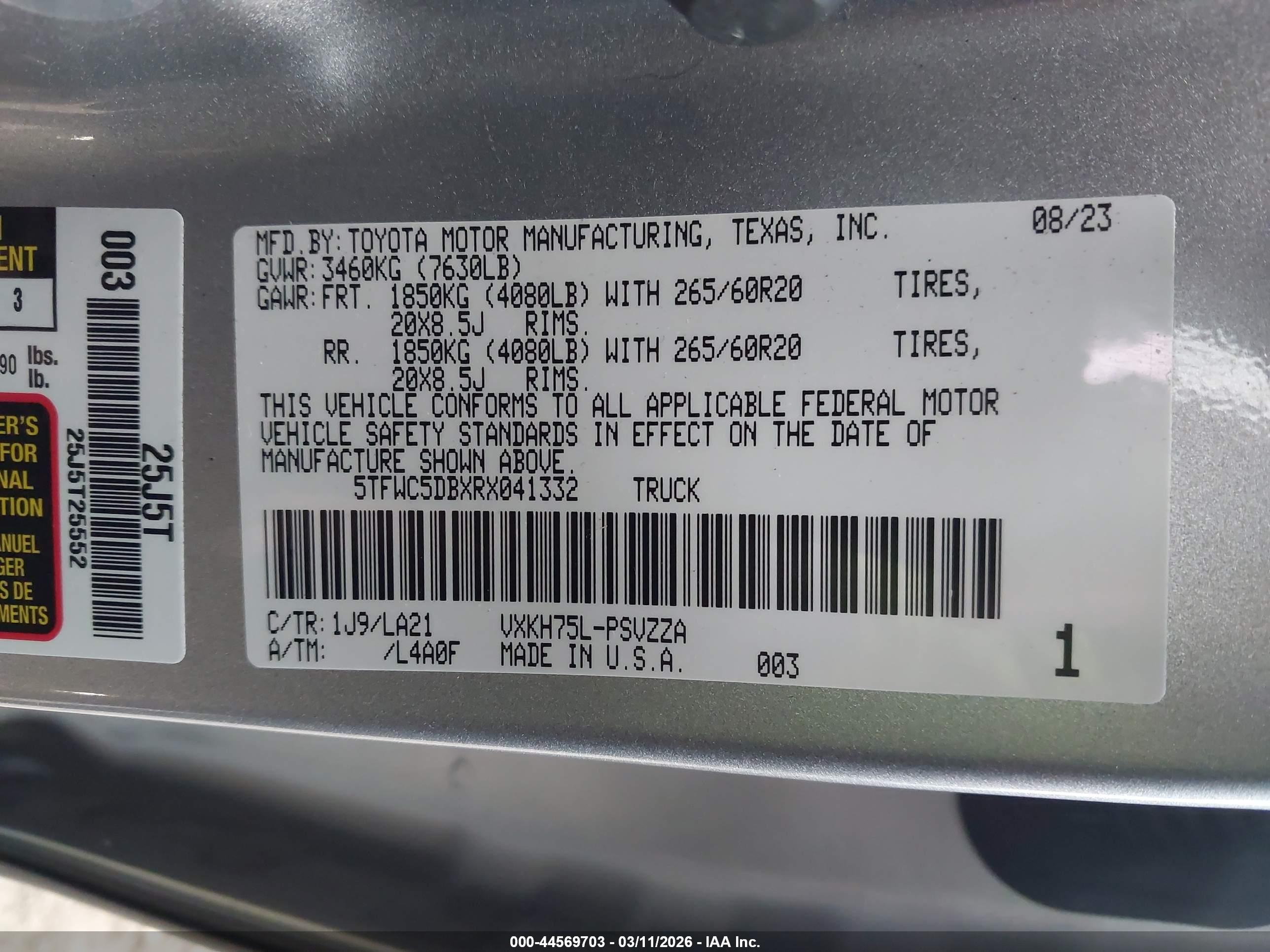 TOYOTA TUNDRA image 9