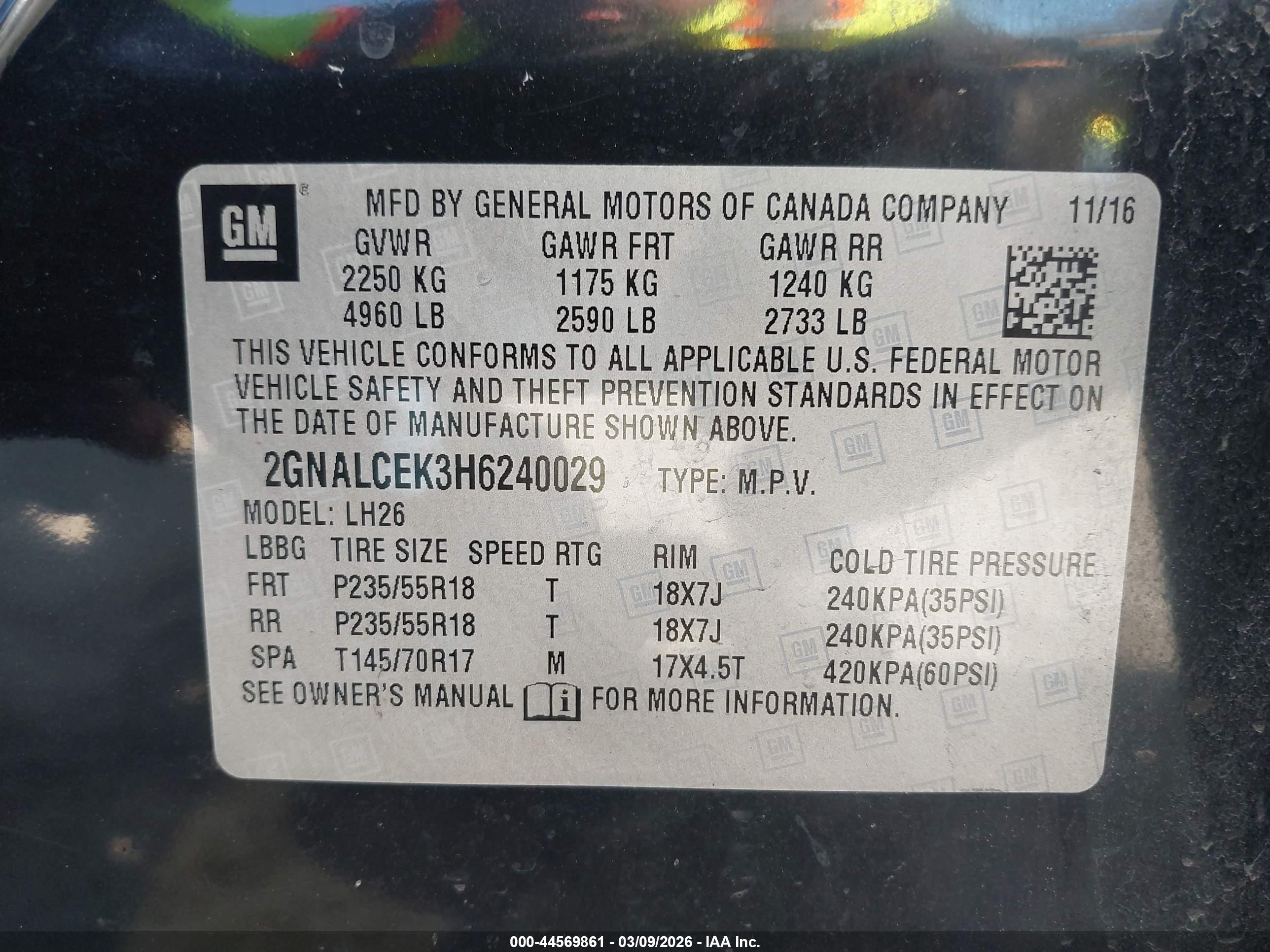 CHEVROLET EQUINOX image 9