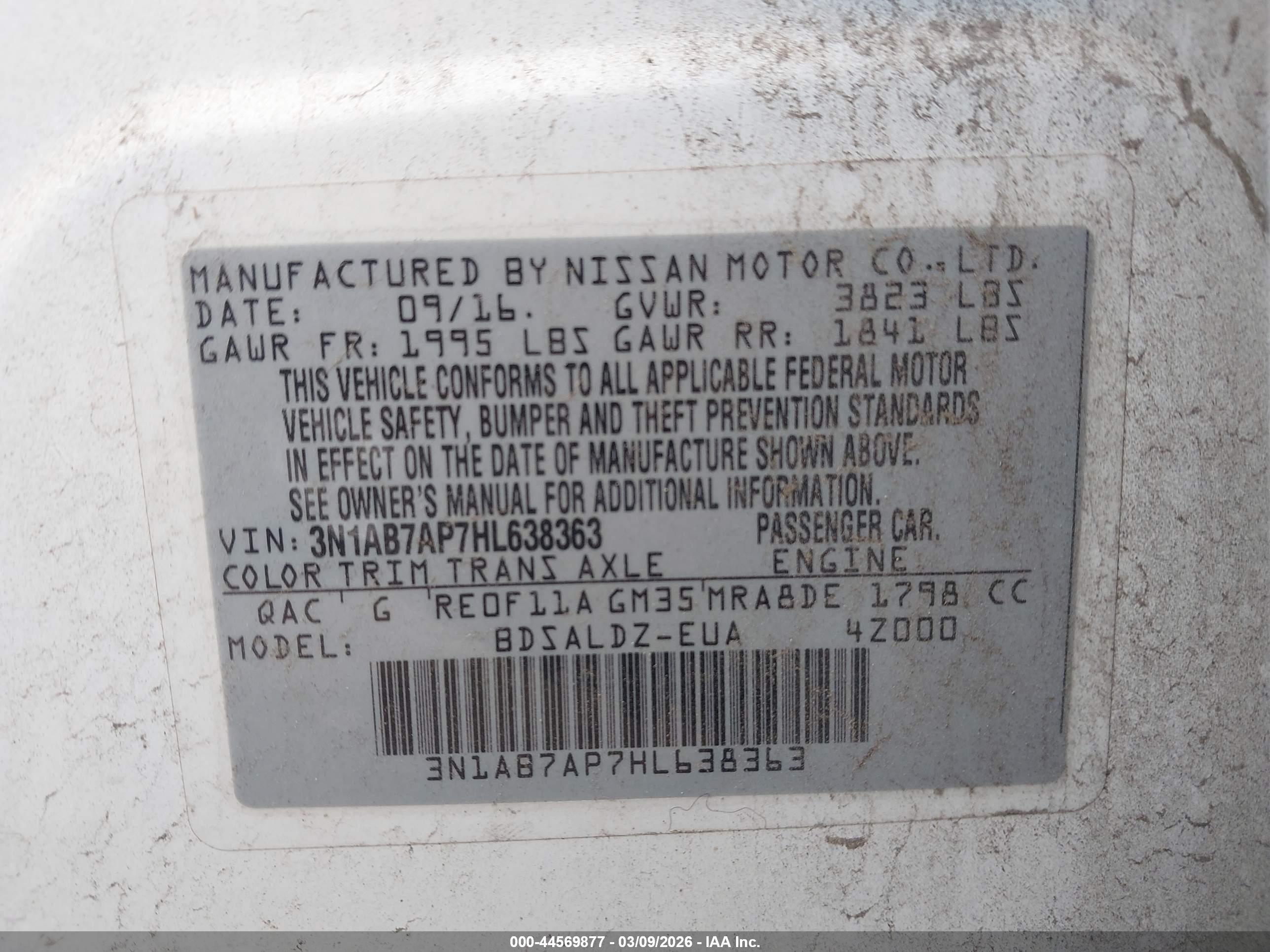 NISSAN SENTRA image 9