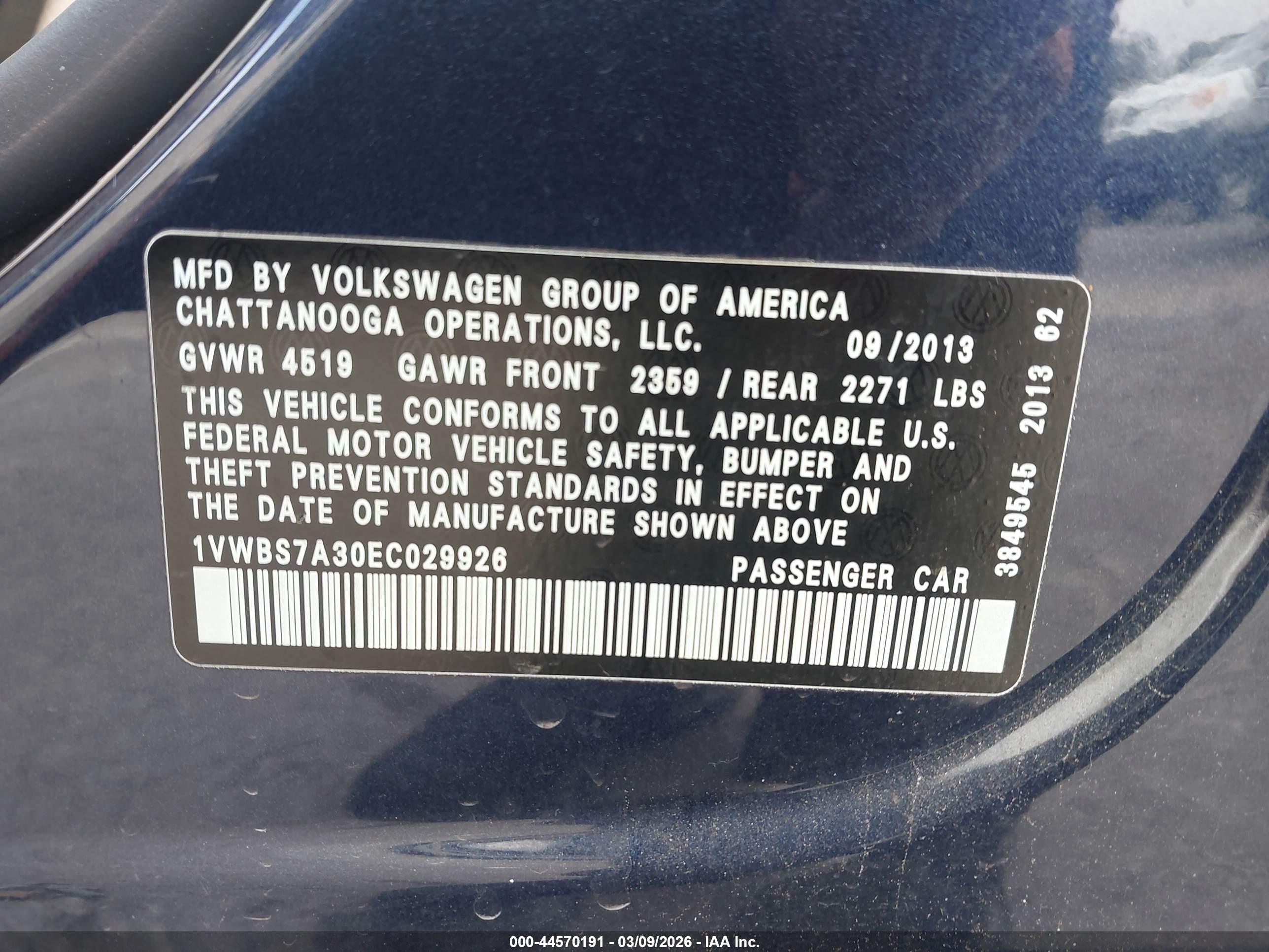 VOLKSWAGEN PASSAT image 9