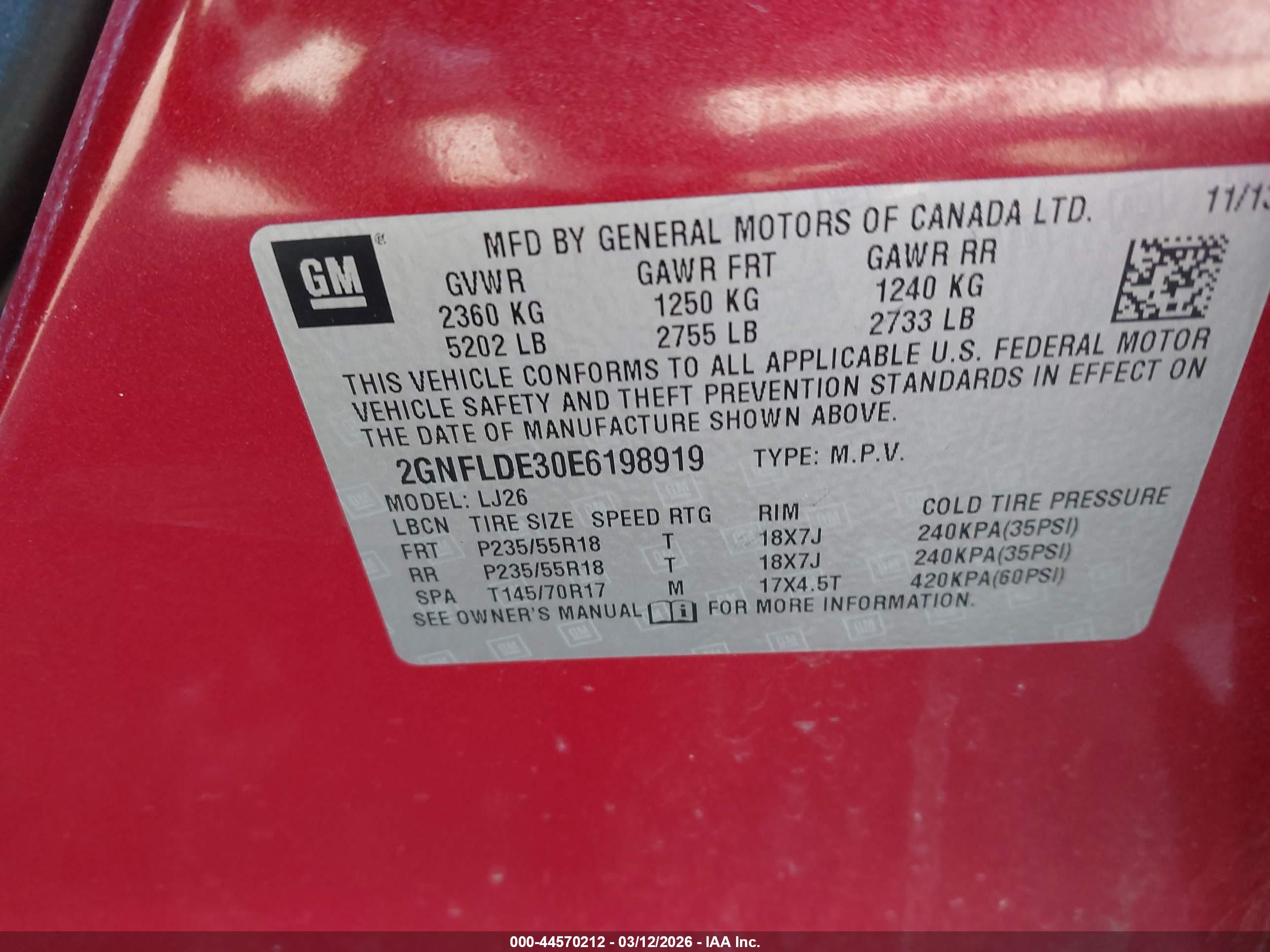 CHEVROLET EQUINOX image 9