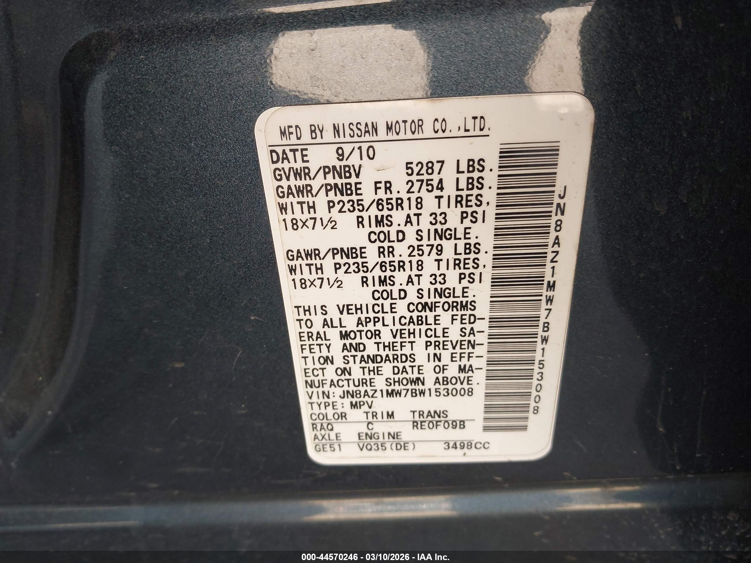 NISSAN MURANO image 9