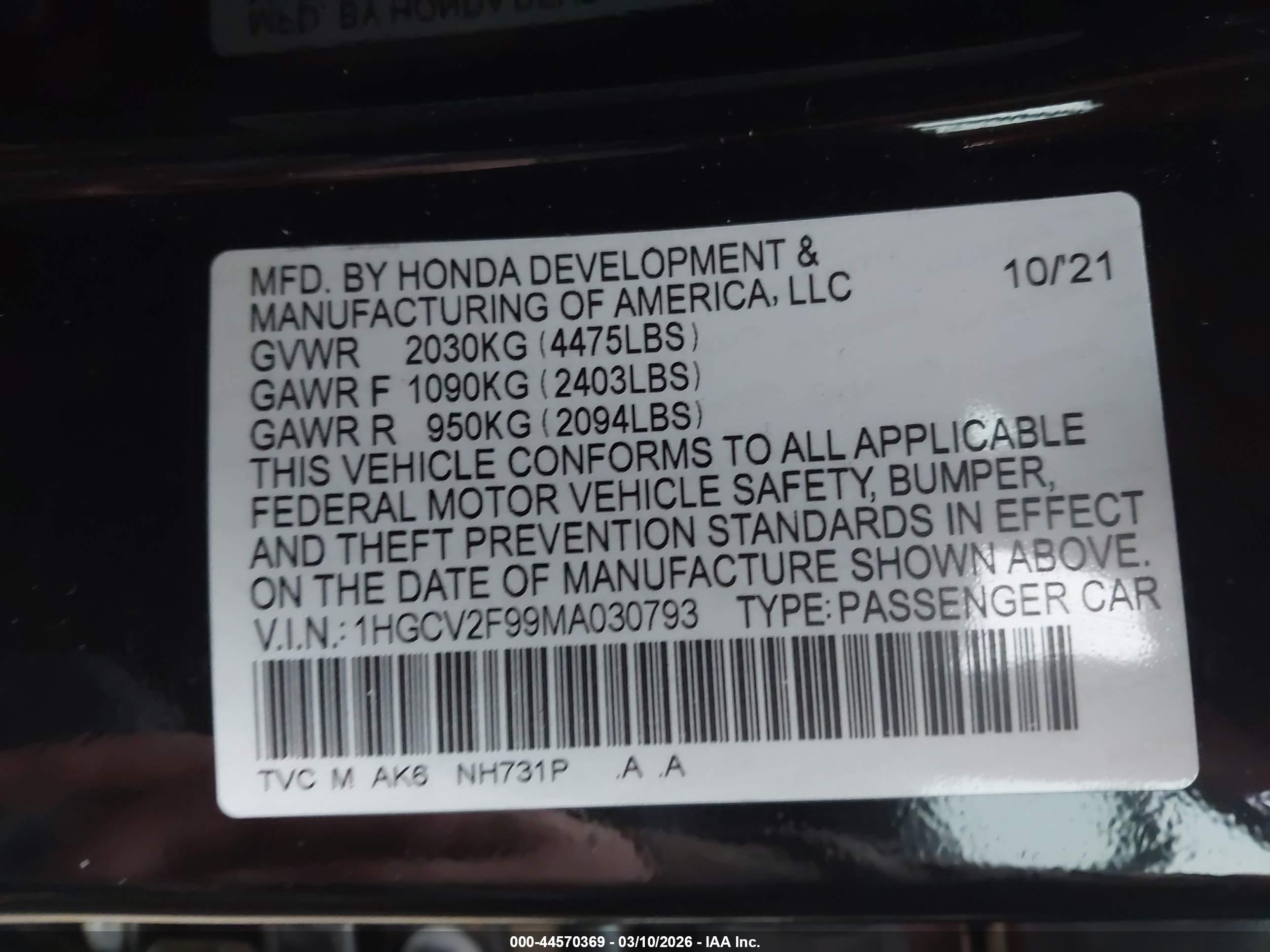 HONDA ACCORD image 9