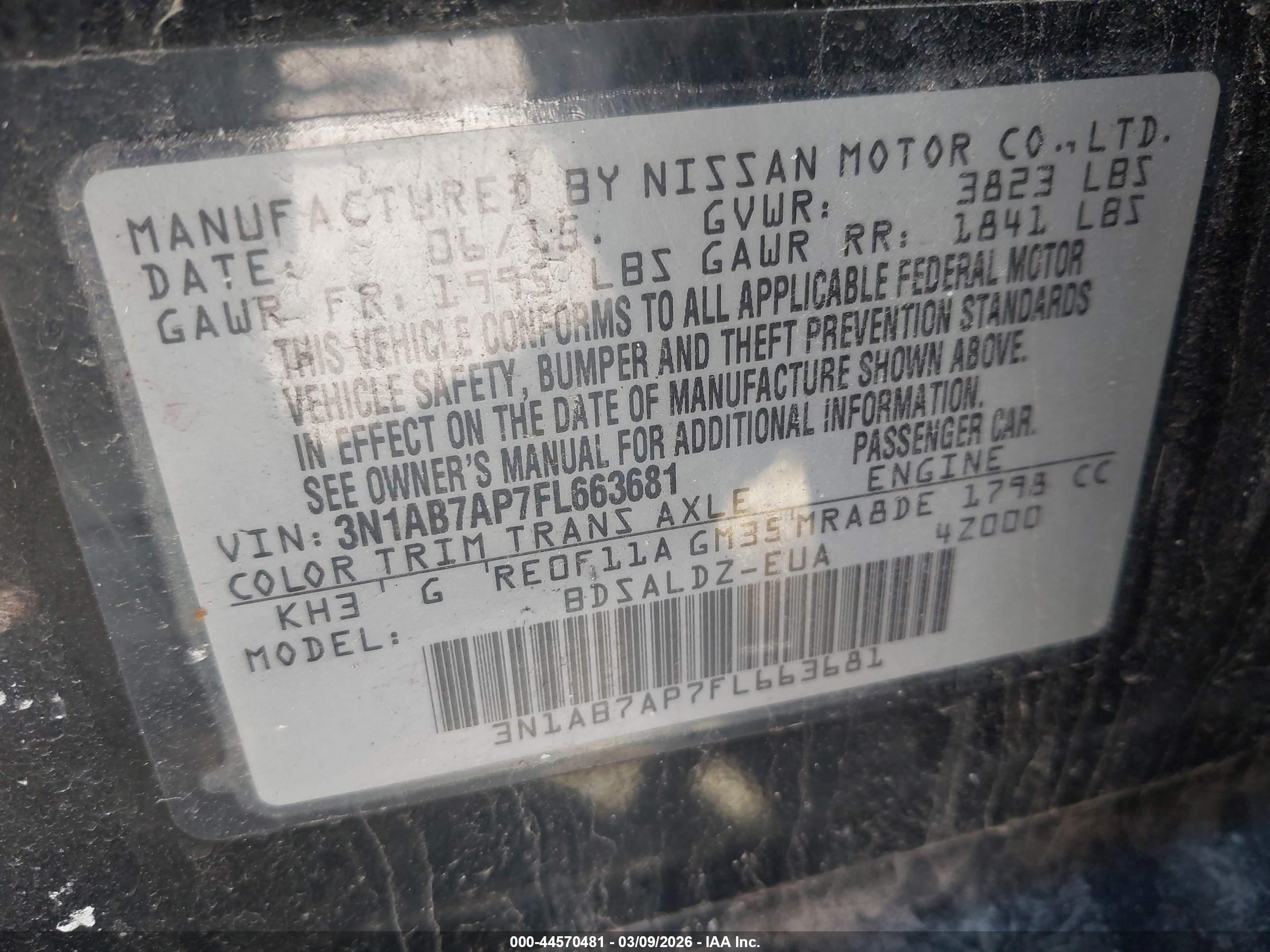 NISSAN SENTRA image 9