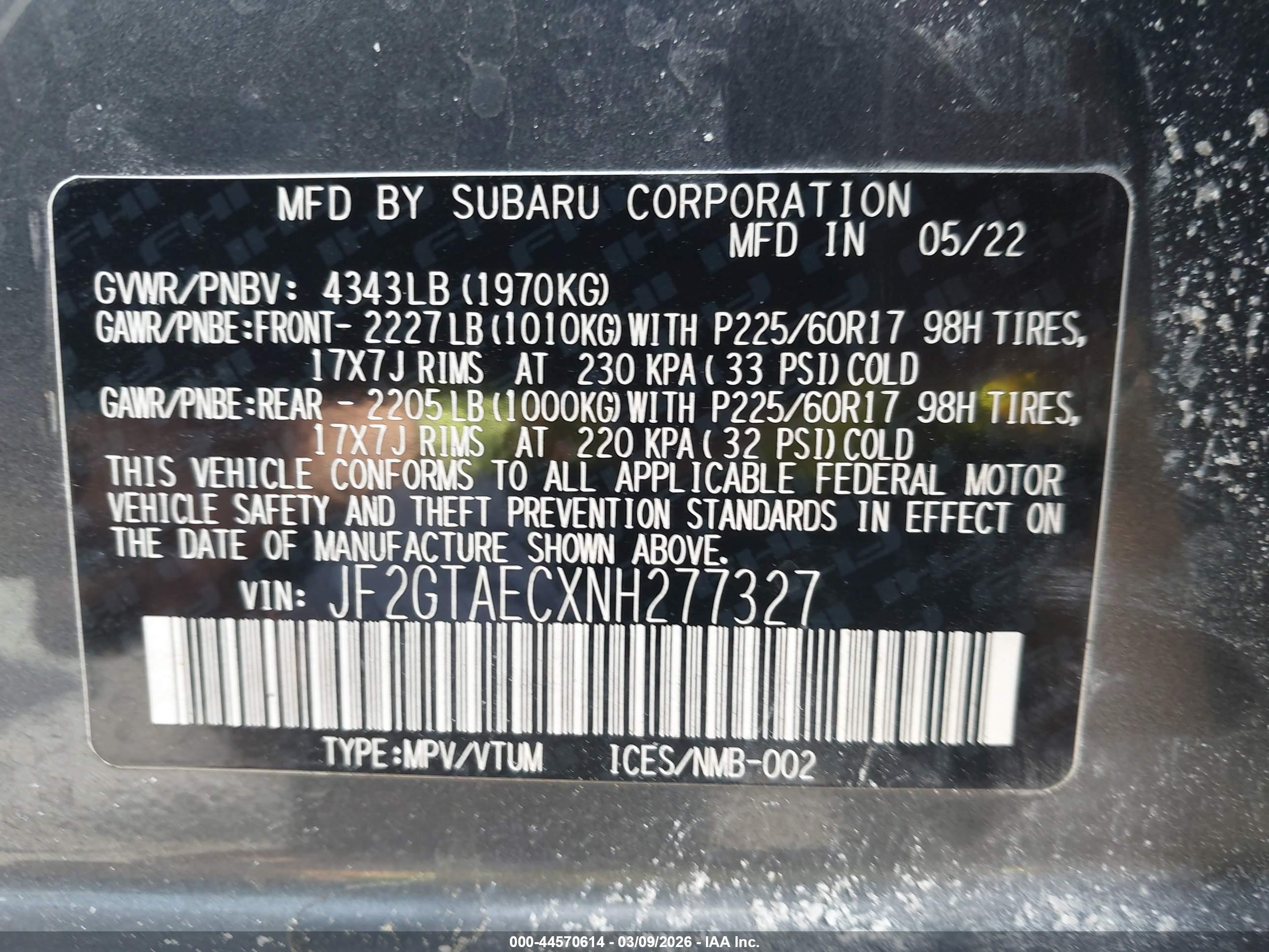 SUBARU CROSSTREK image 9