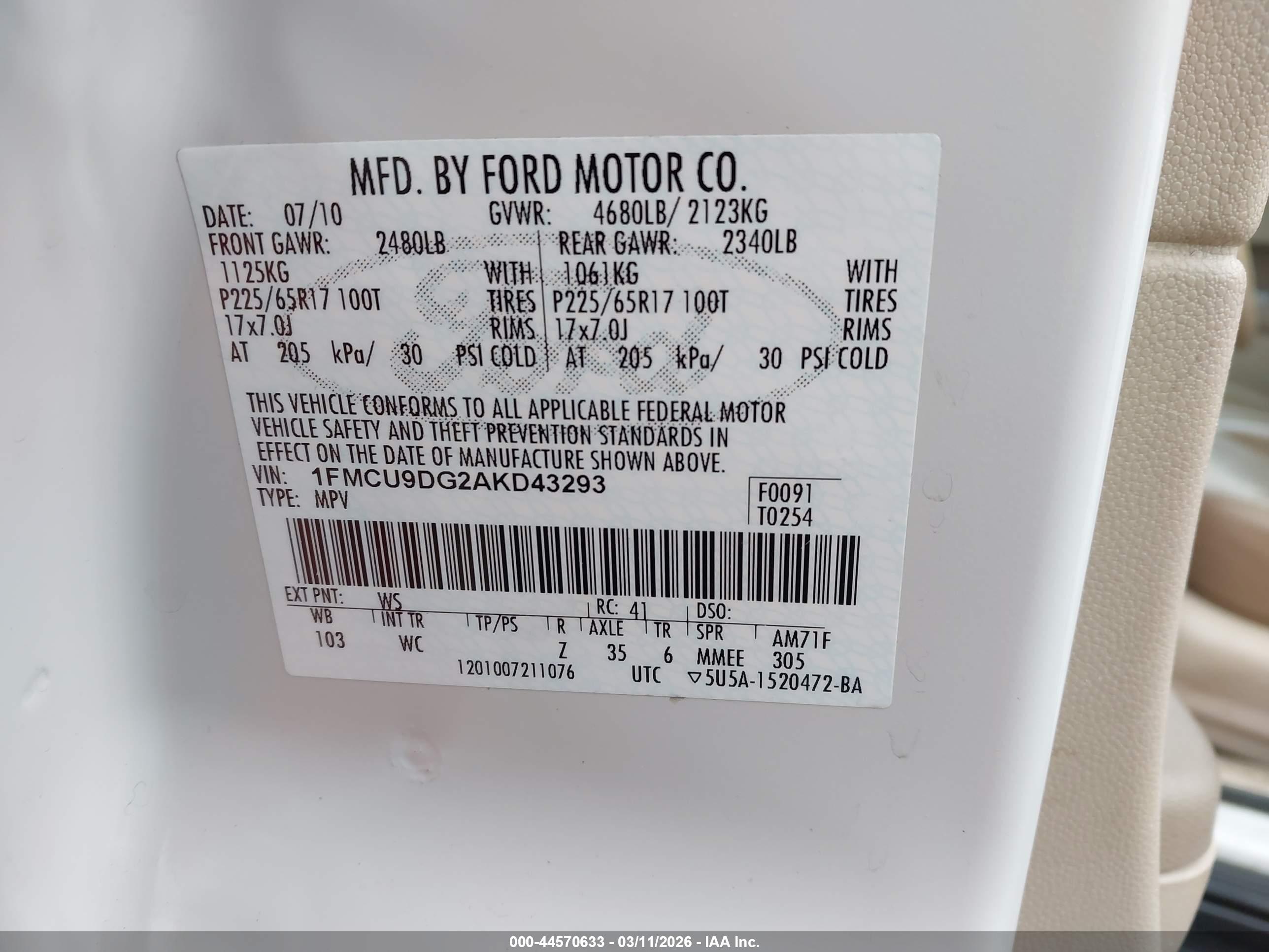 FORD ESCAPE image 9