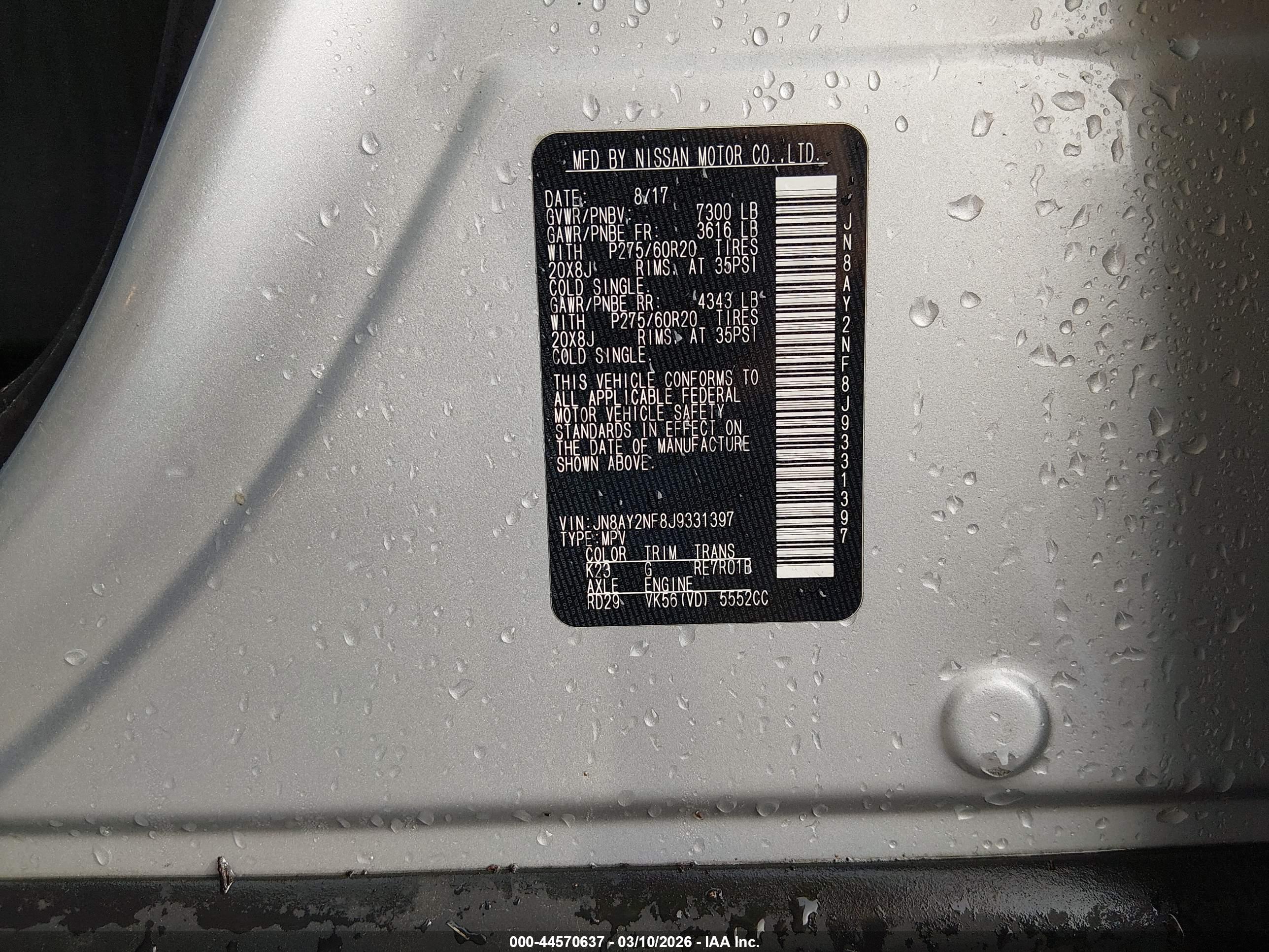 NISSAN ARMADA image 9