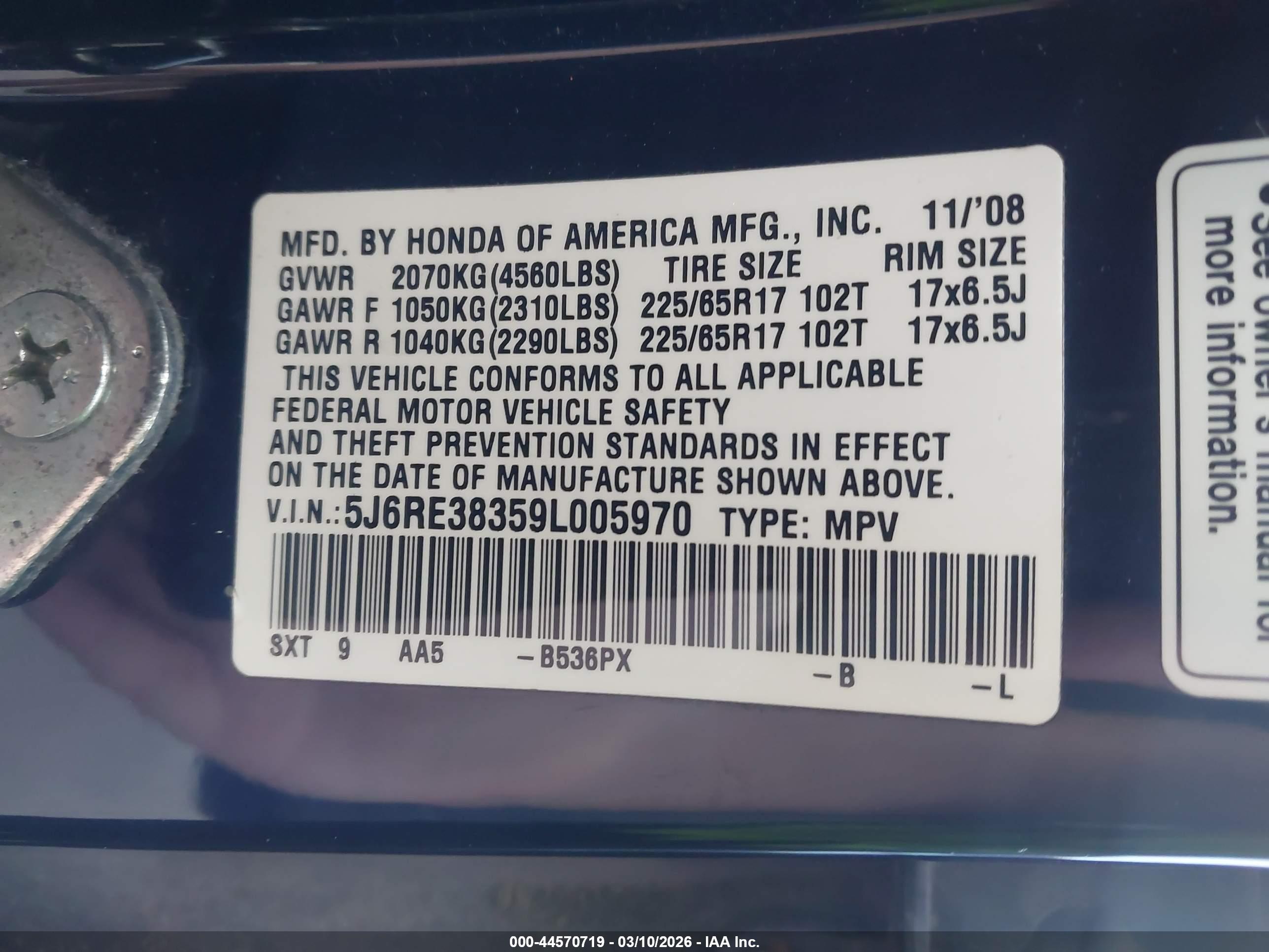 HONDA CR-V image 9