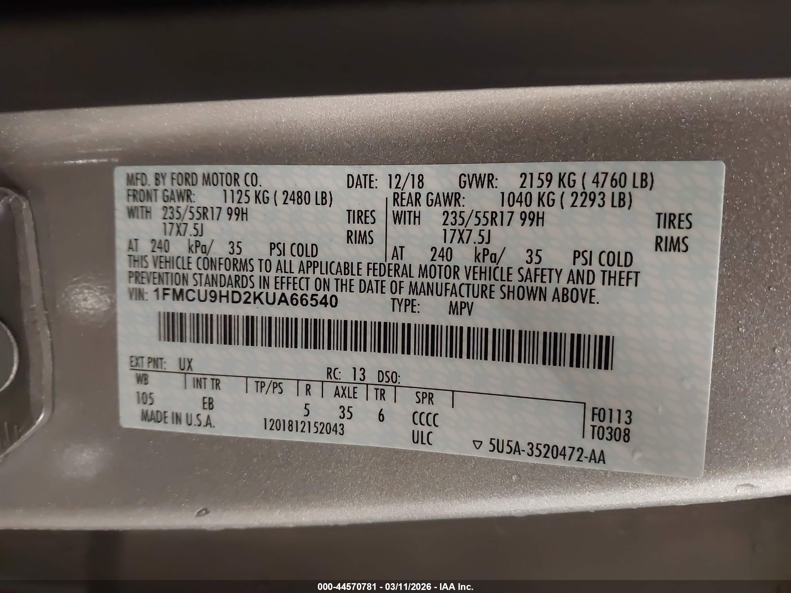 FORD ESCAPE image 9