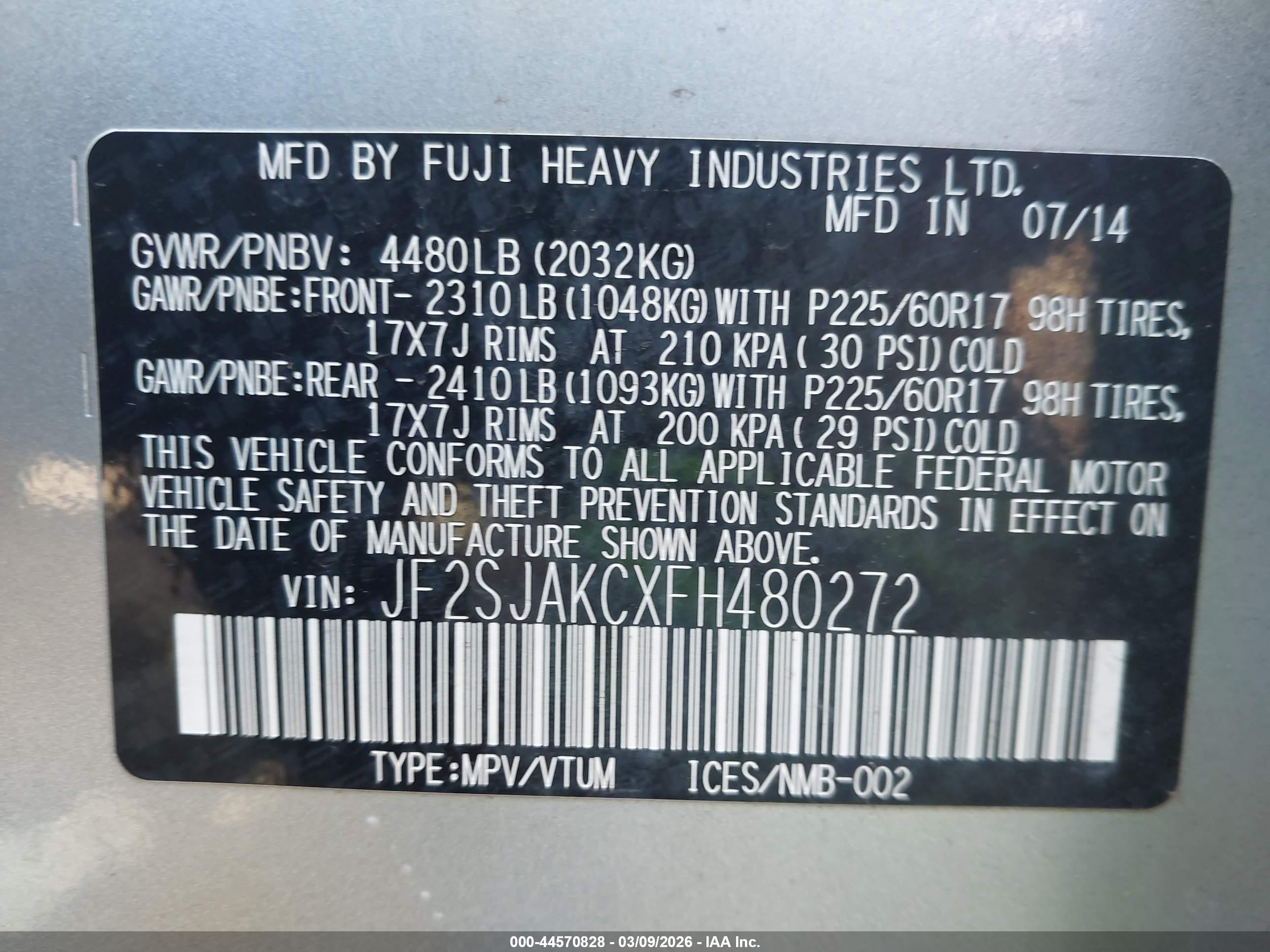 SUBARU FORESTER image 9