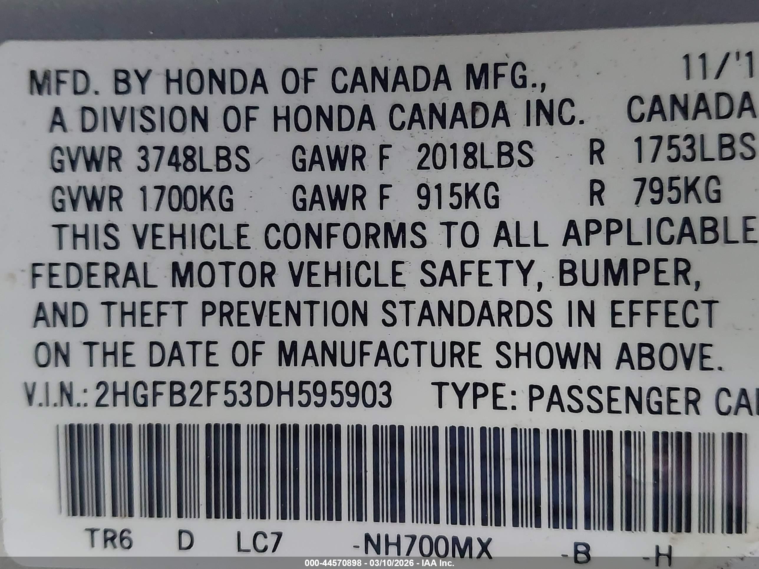 HONDA CIVIC image 9