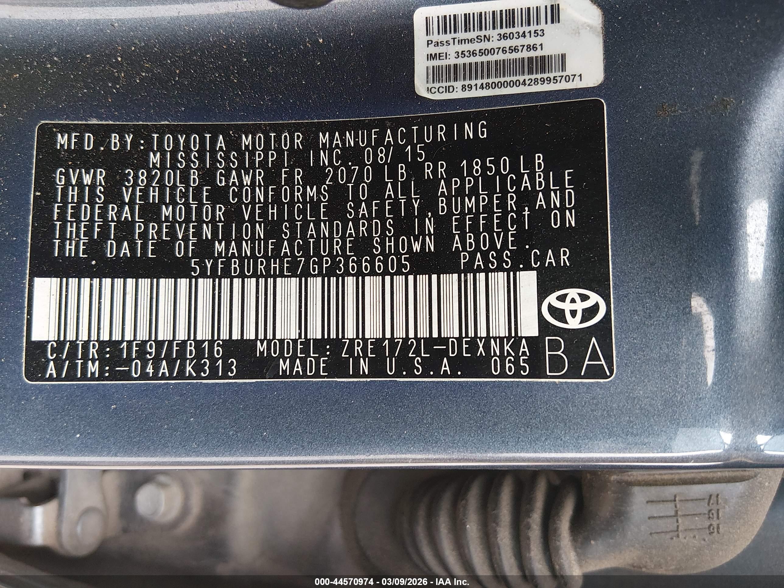 TOYOTA COROLLA image 9