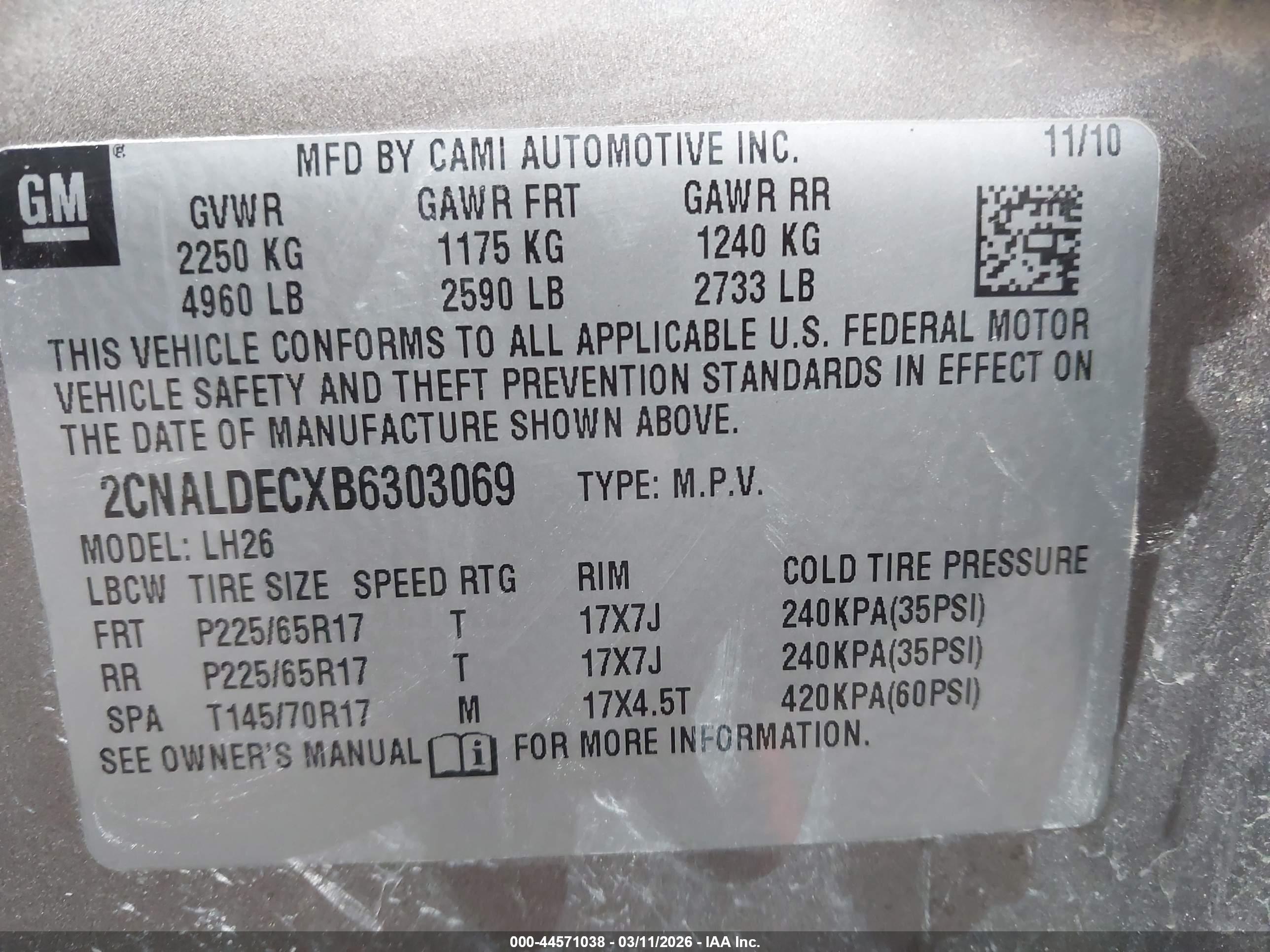 CHEVROLET EQUINOX image 9