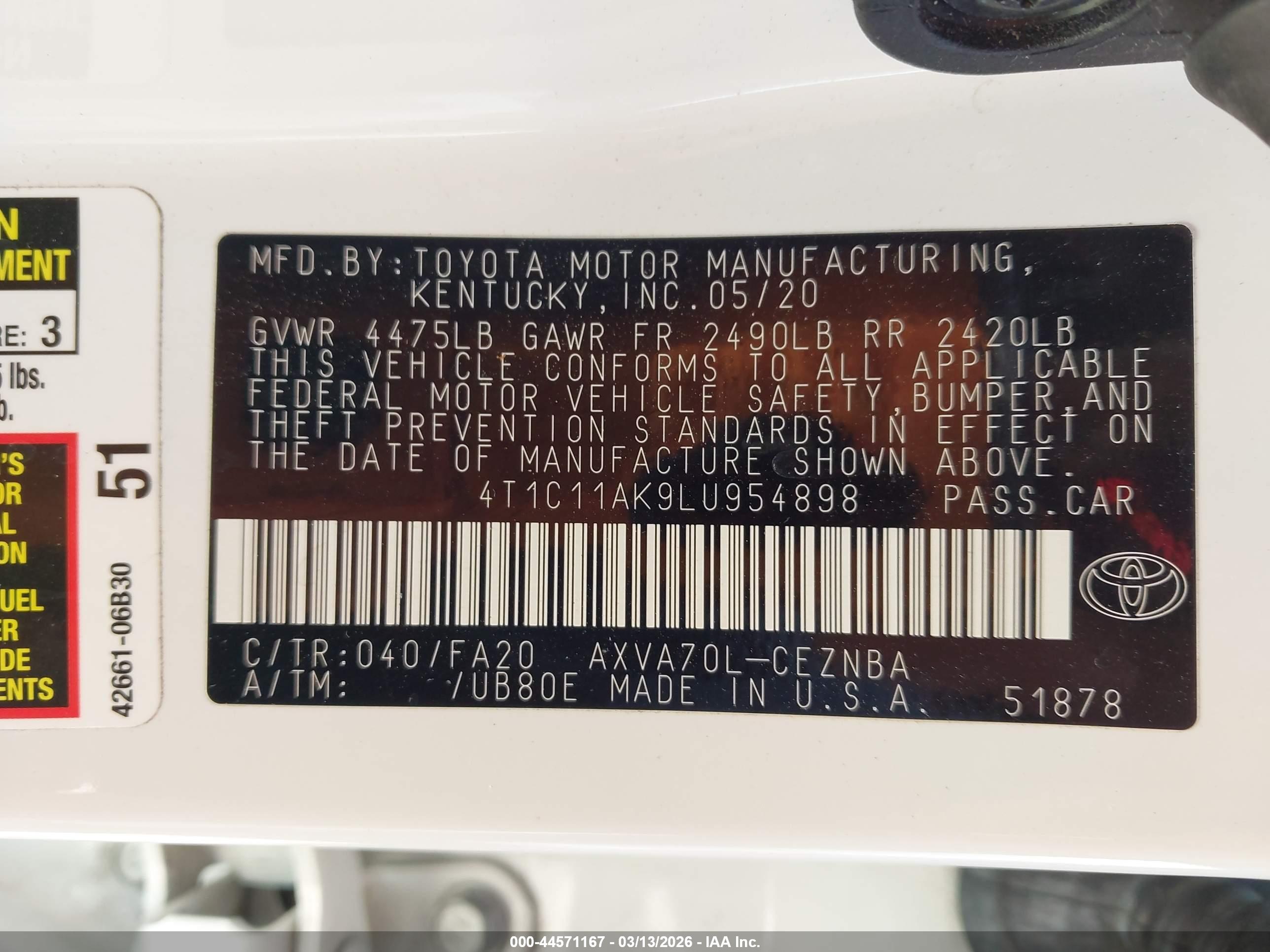 TOYOTA CAMRY image 9