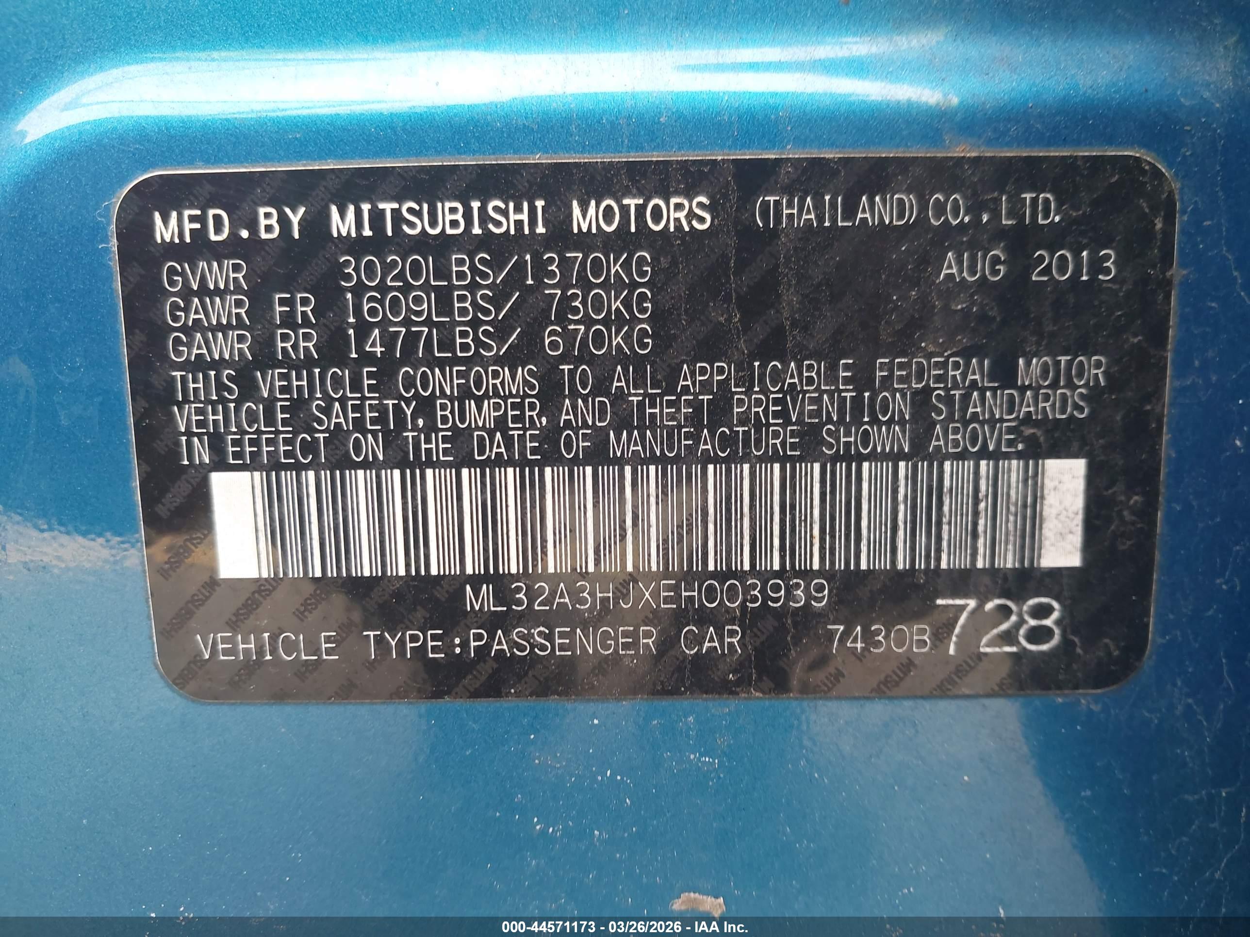 MITSUBISHI MIRAGE image 9