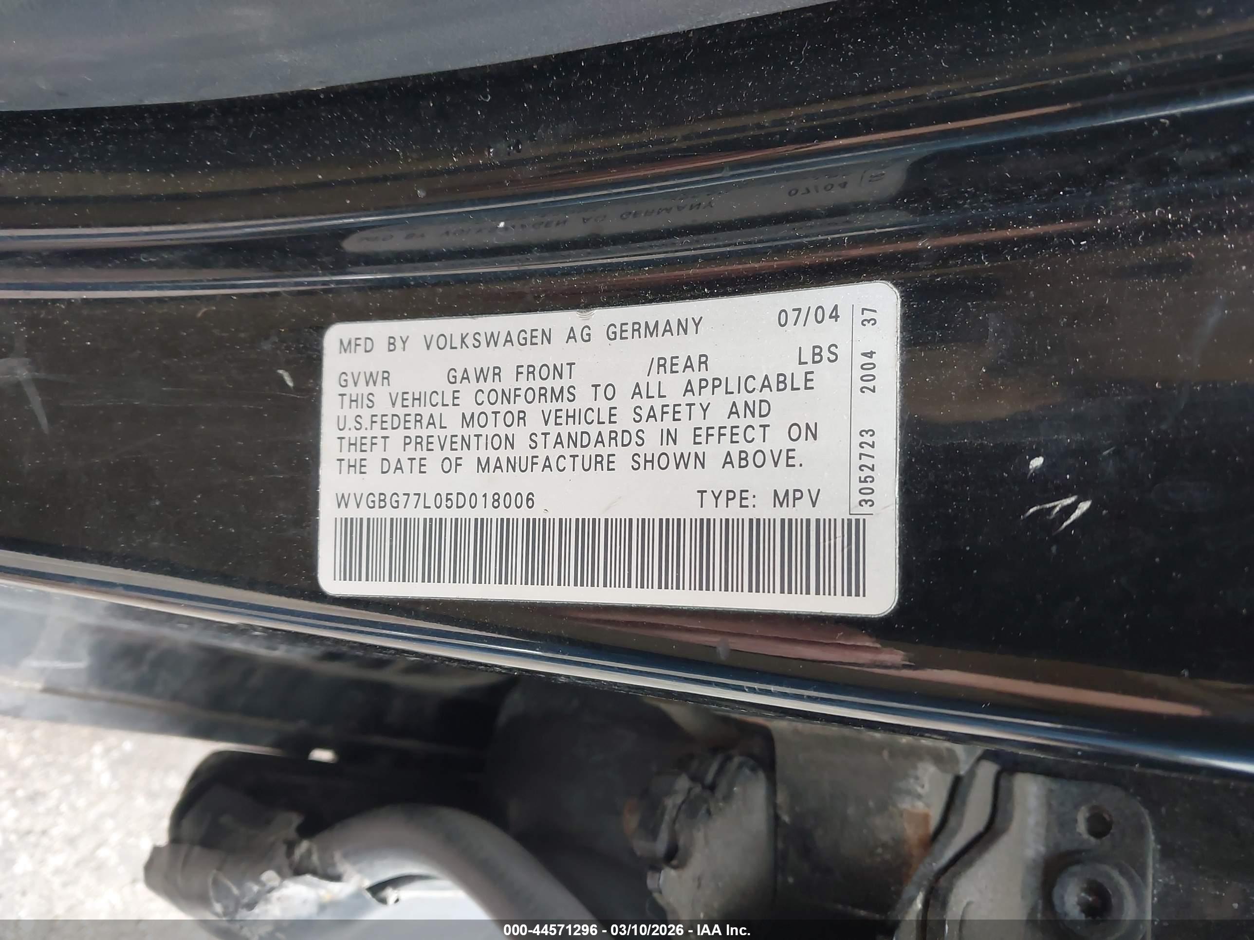 VOLKSWAGEN TOUAREG image 9