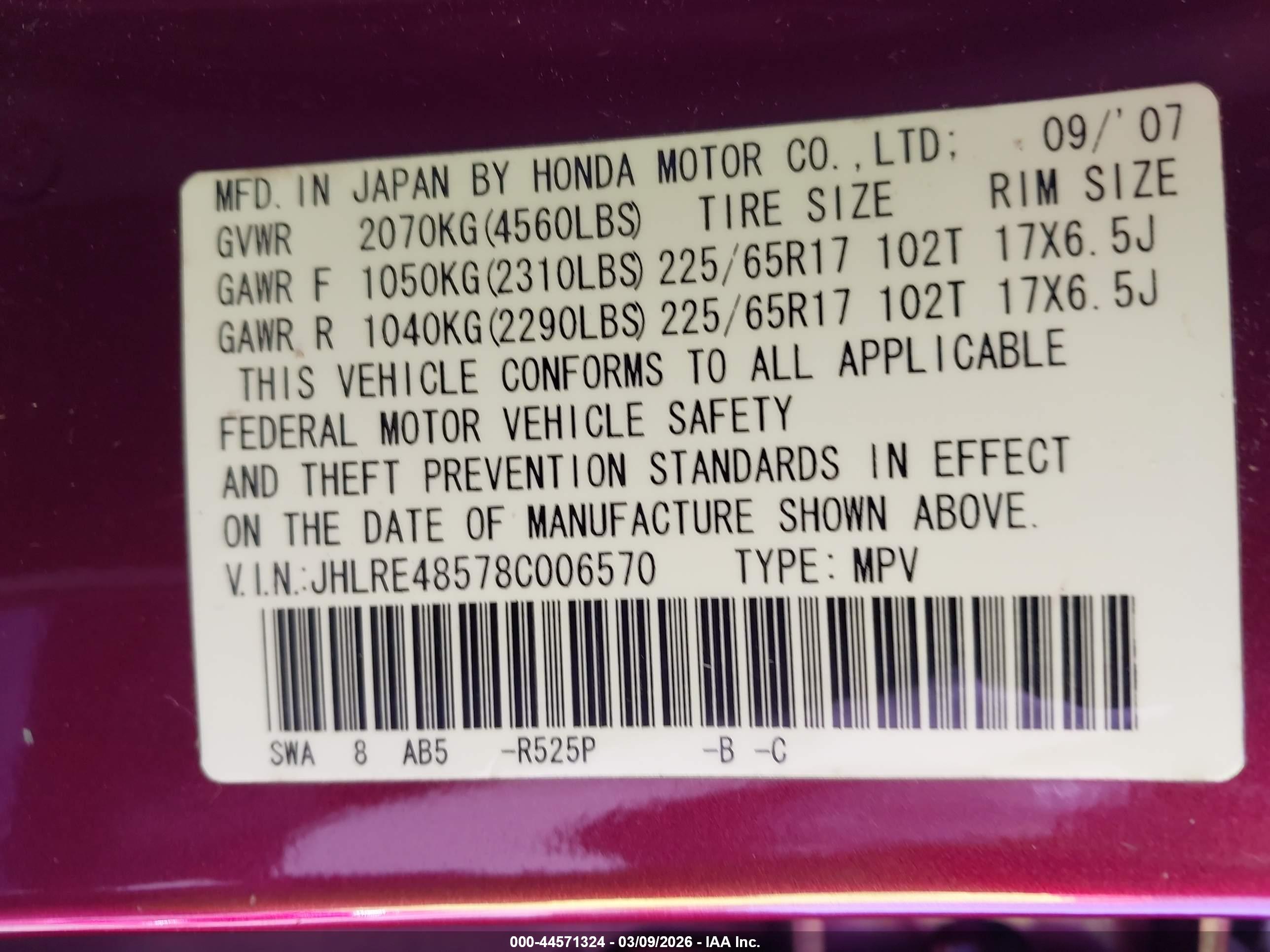 HONDA CR-V image 9