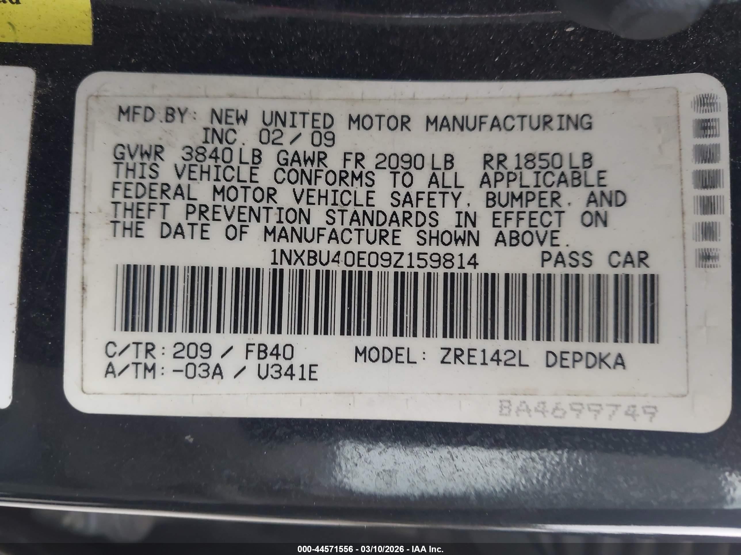 TOYOTA COROLLA image 9