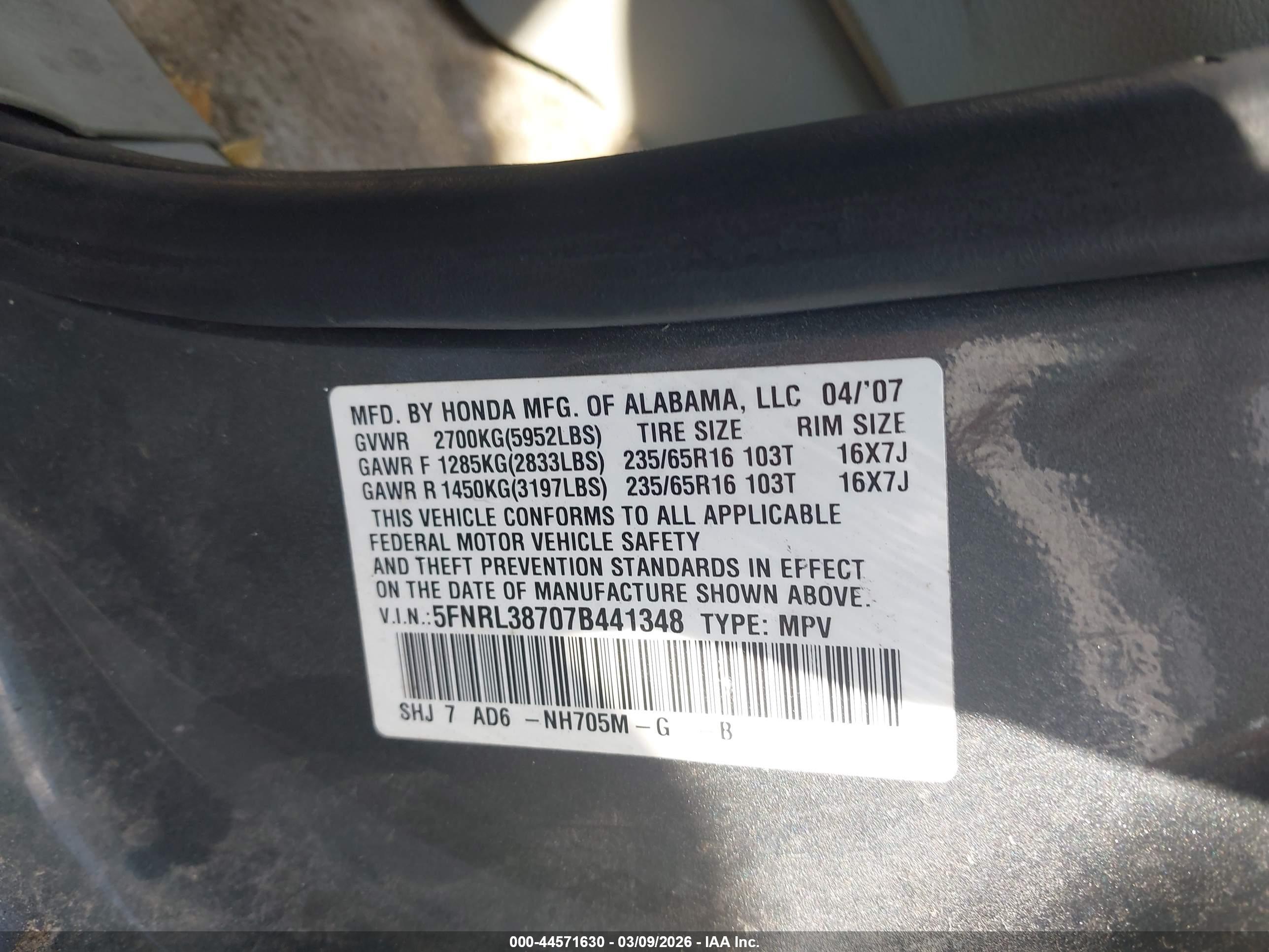 HONDA ODYSSEY image 9