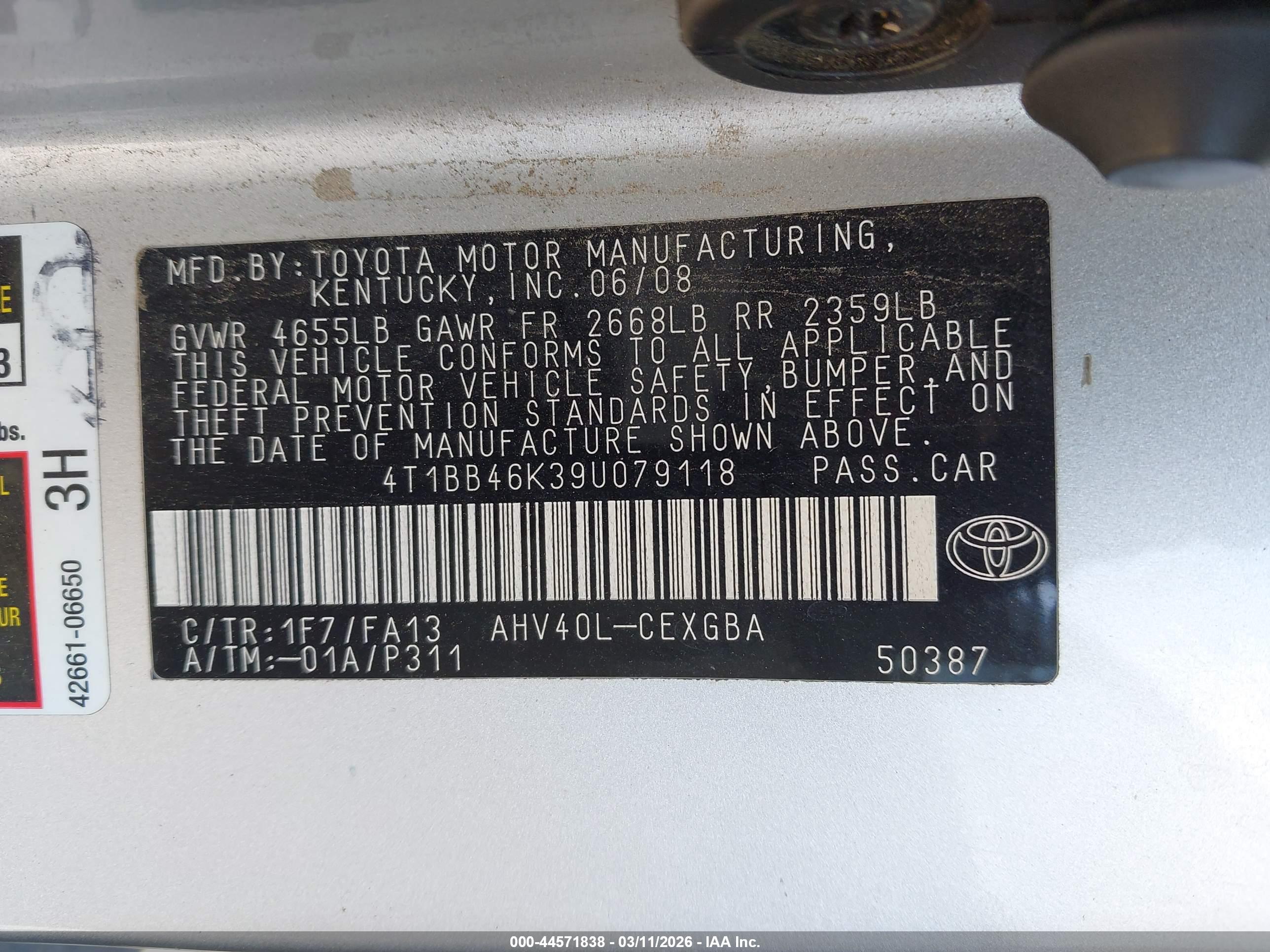 TOYOTA CAMRY image 9