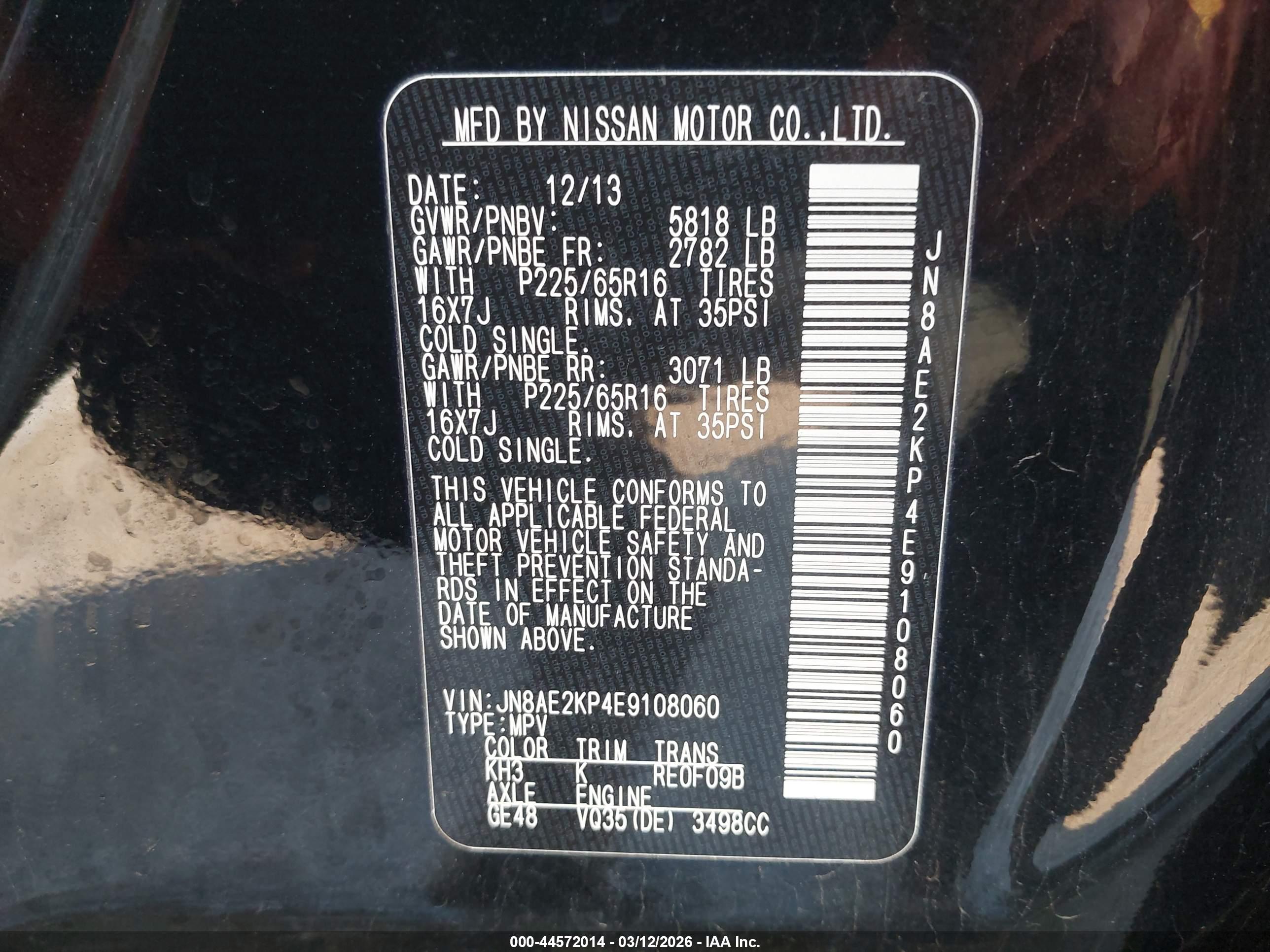 NISSAN QUEST image 9