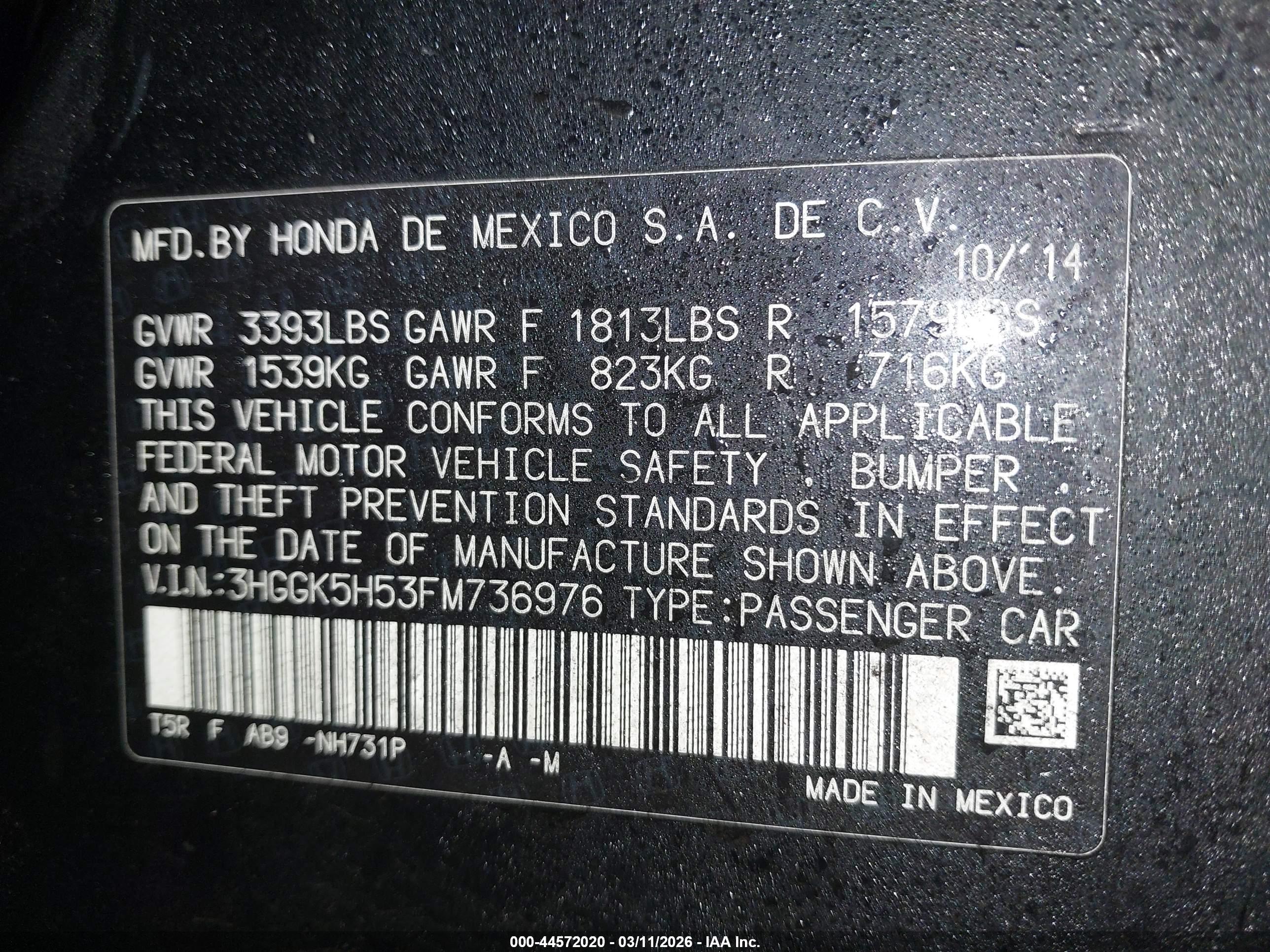 HONDA FIT image 9
