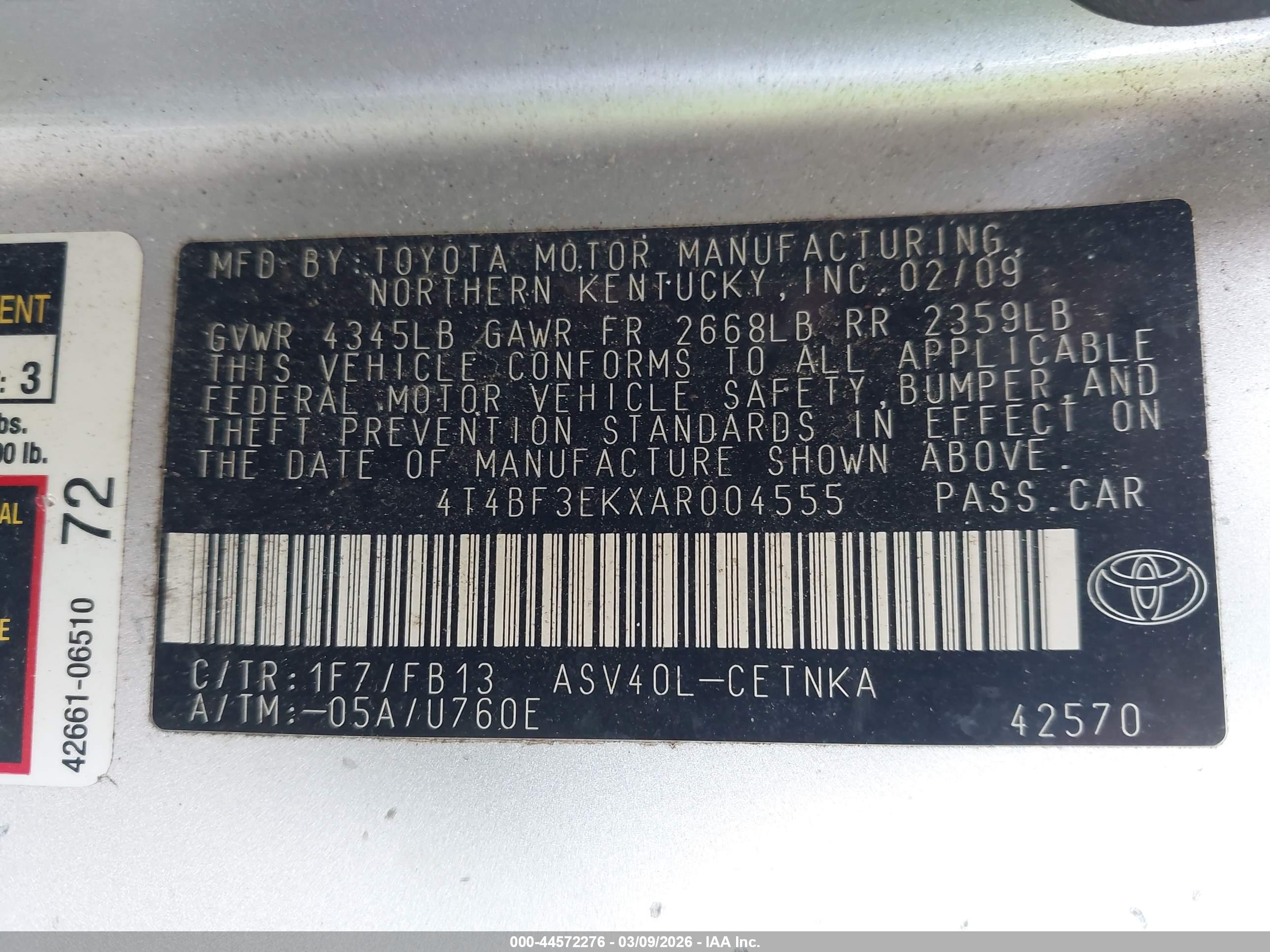 TOYOTA CAMRY image 9