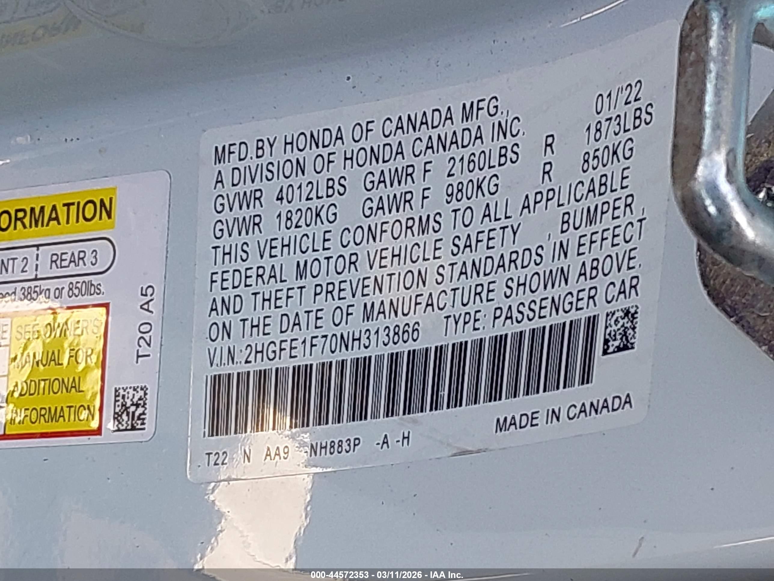 HONDA CIVIC image 9