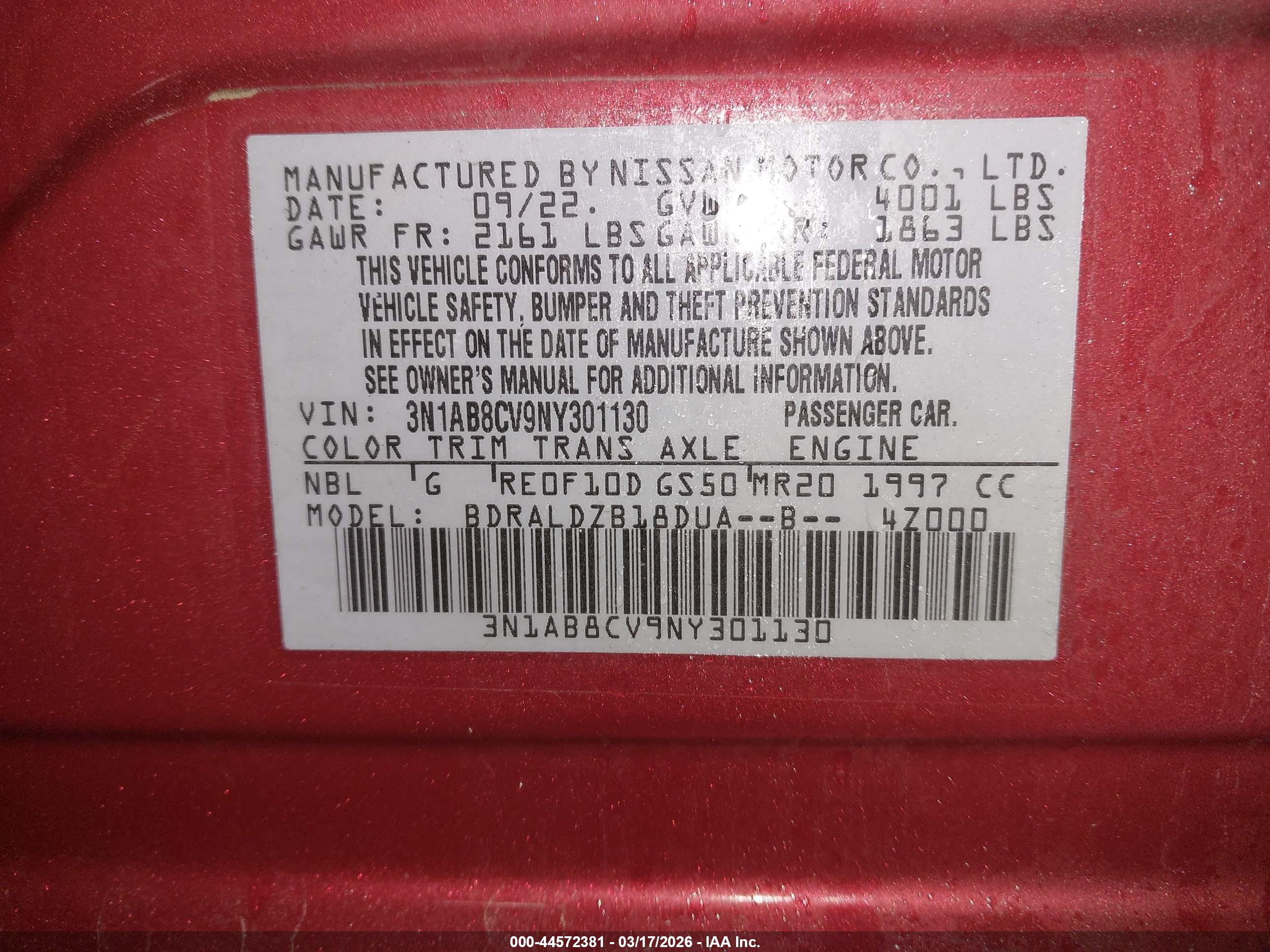 NISSAN SENTRA image 9