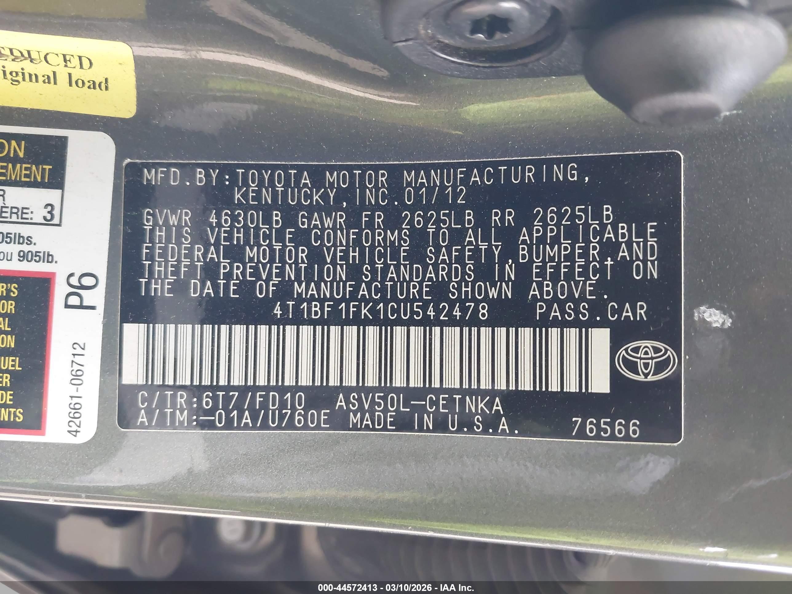 TOYOTA CAMRY image 9
