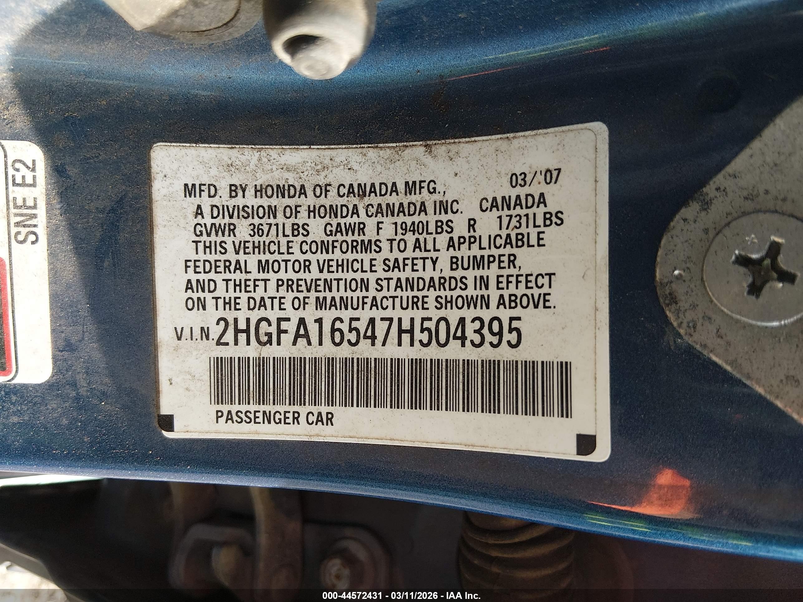 HONDA CIVIC image 9