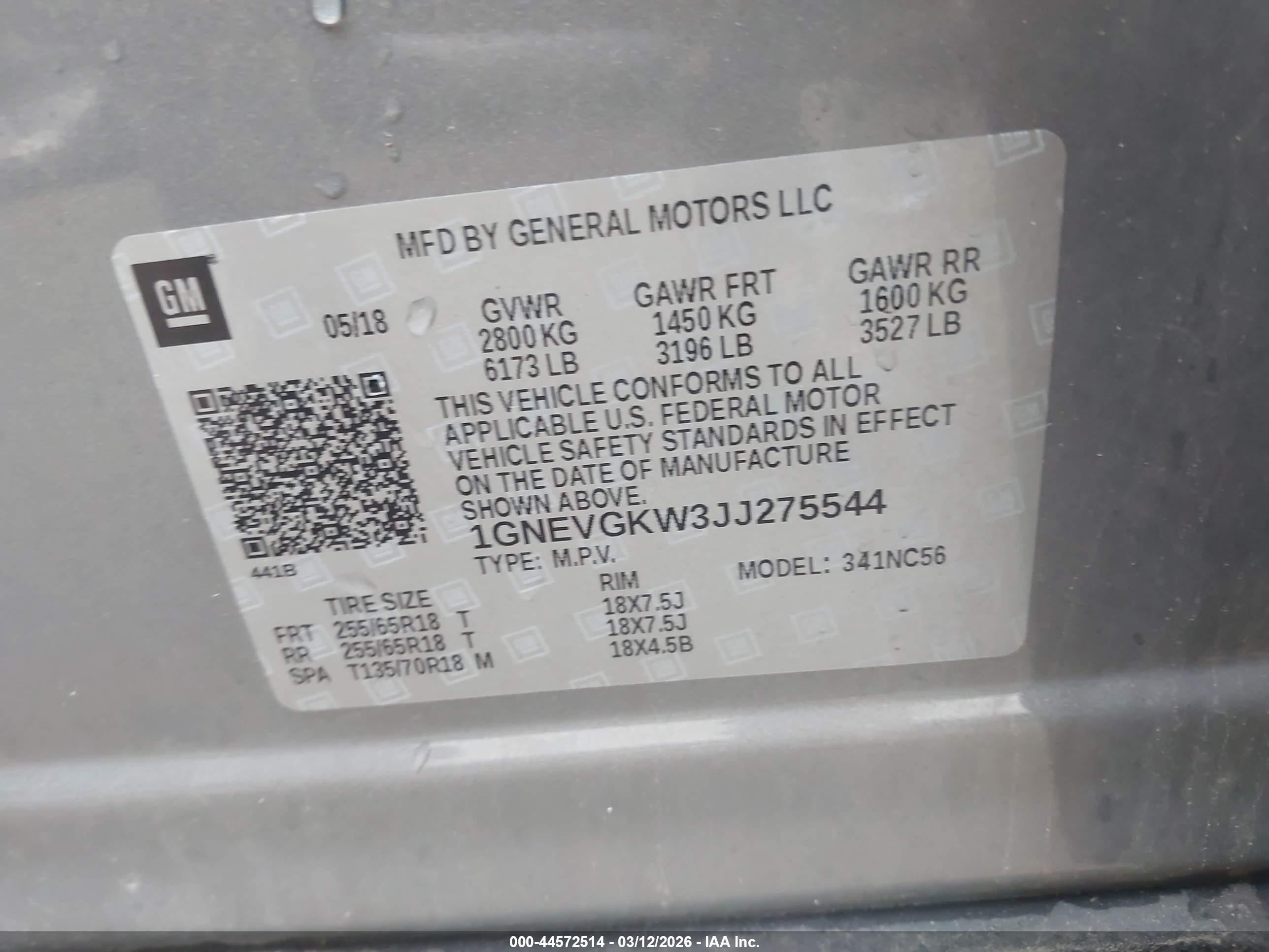CHEVROLET TRAVERSE image 9
