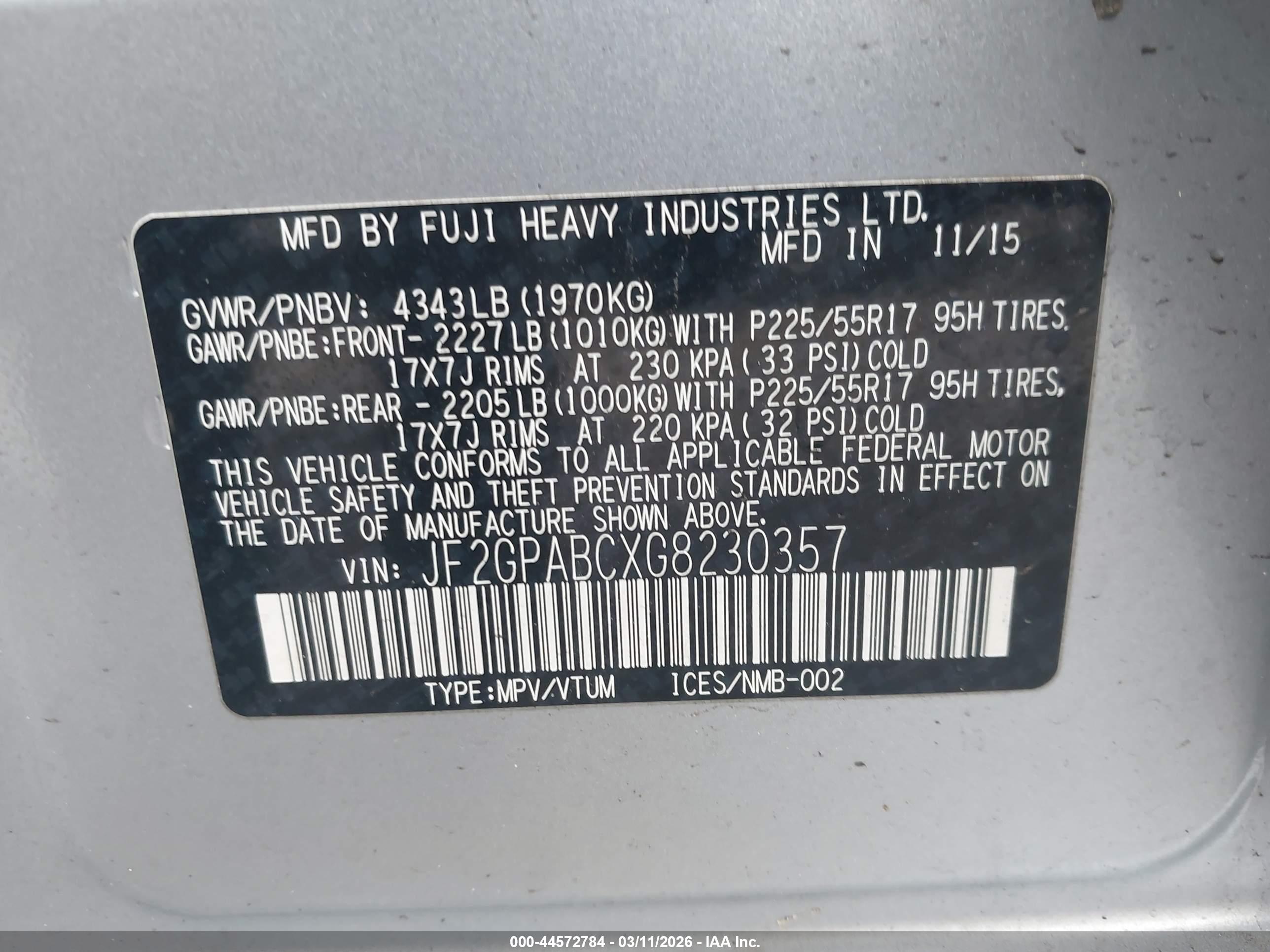 SUBARU CROSSTREK image 9
