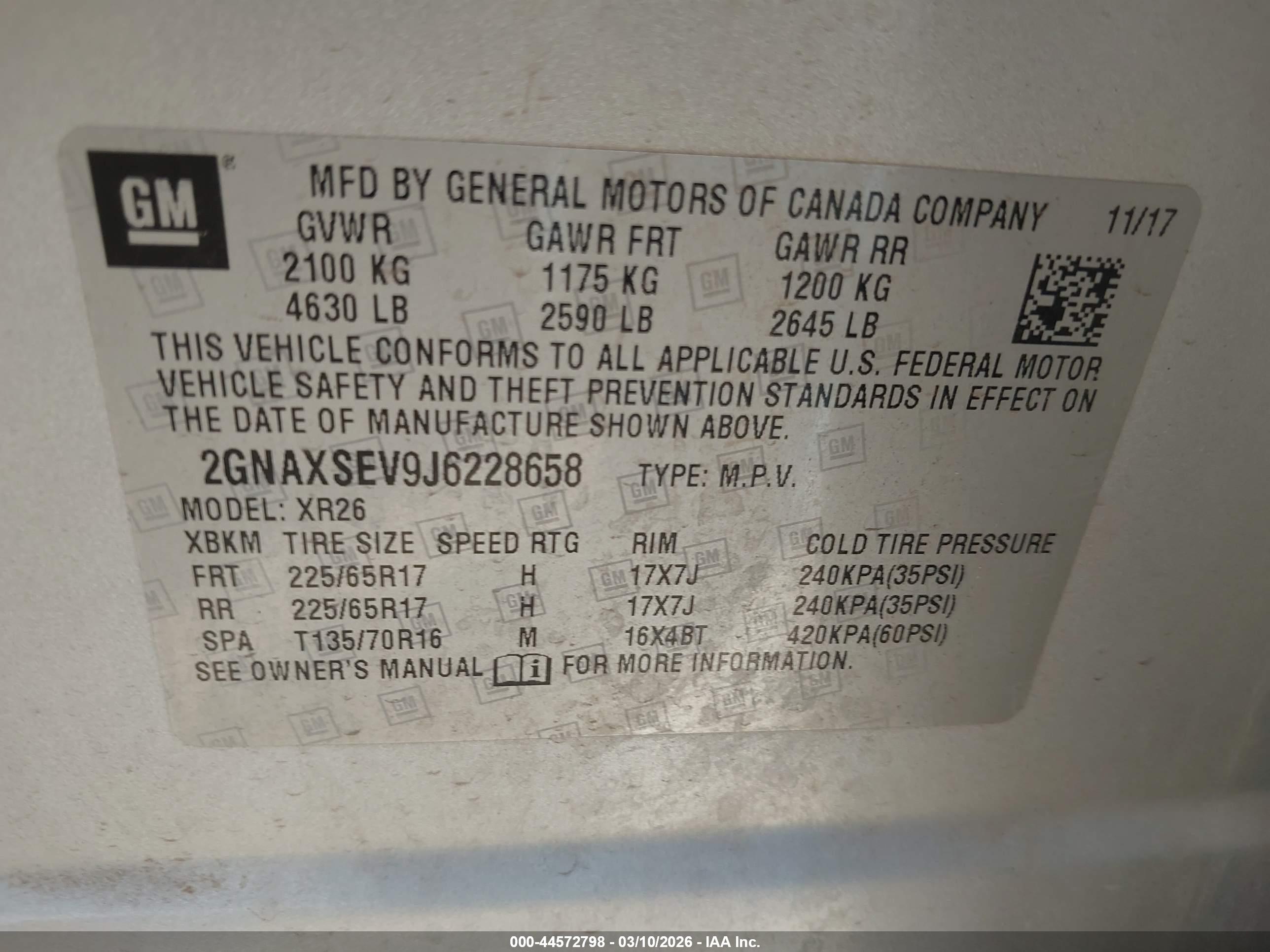 CHEVROLET EQUINOX image 9