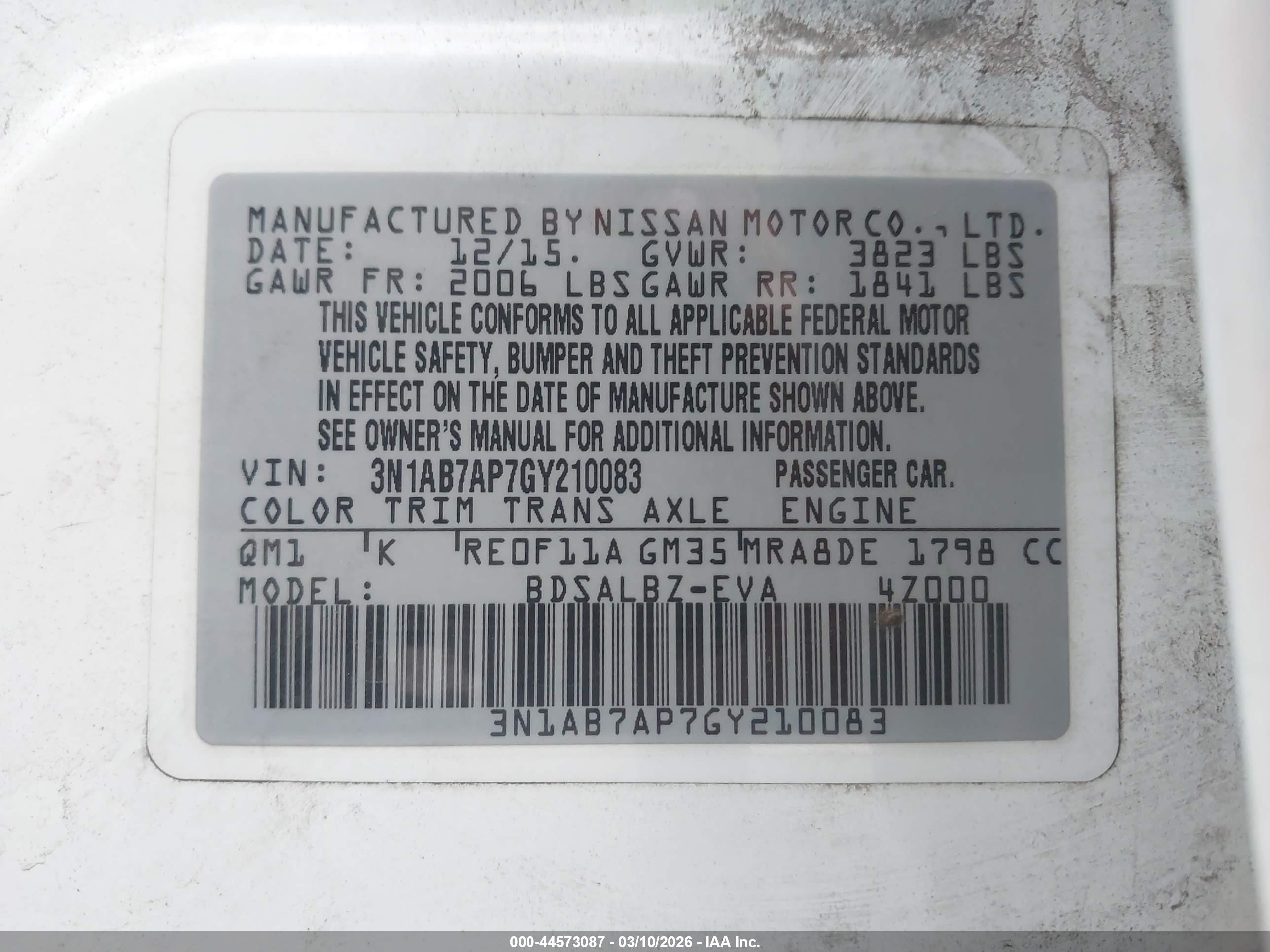 NISSAN SENTRA image 9