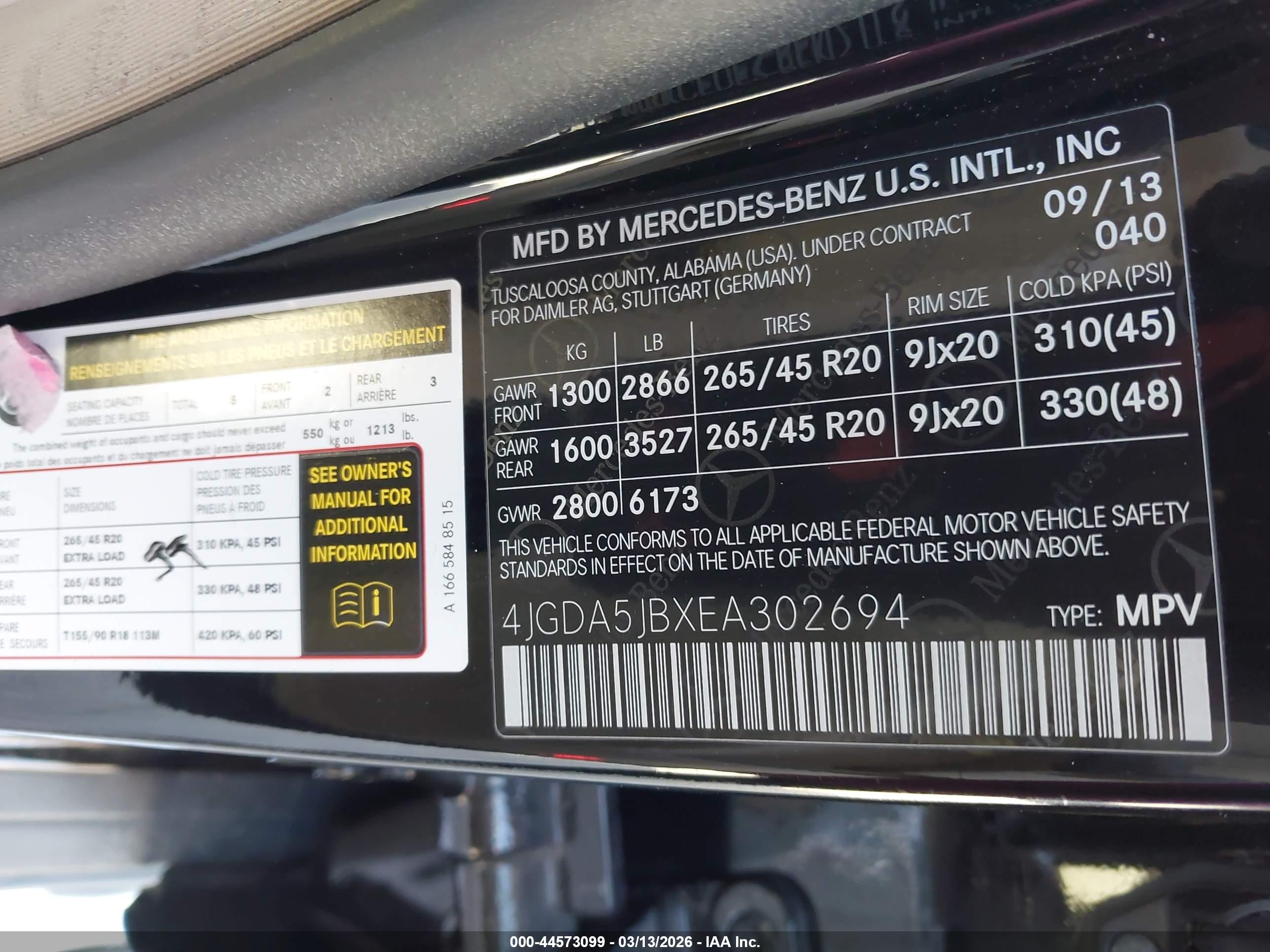 MERCEDES-BENZ ML image 9