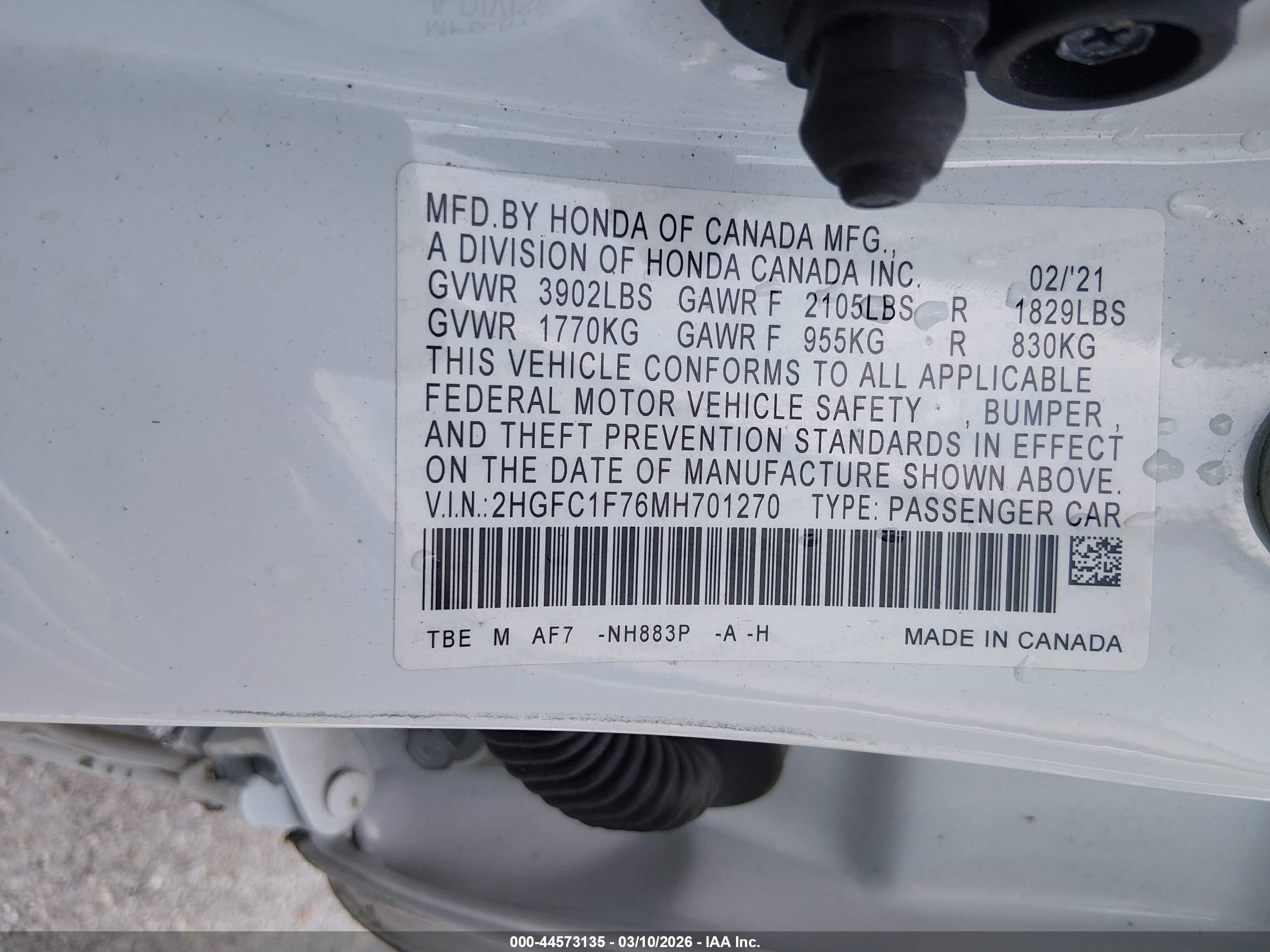 HONDA CIVIC image 9