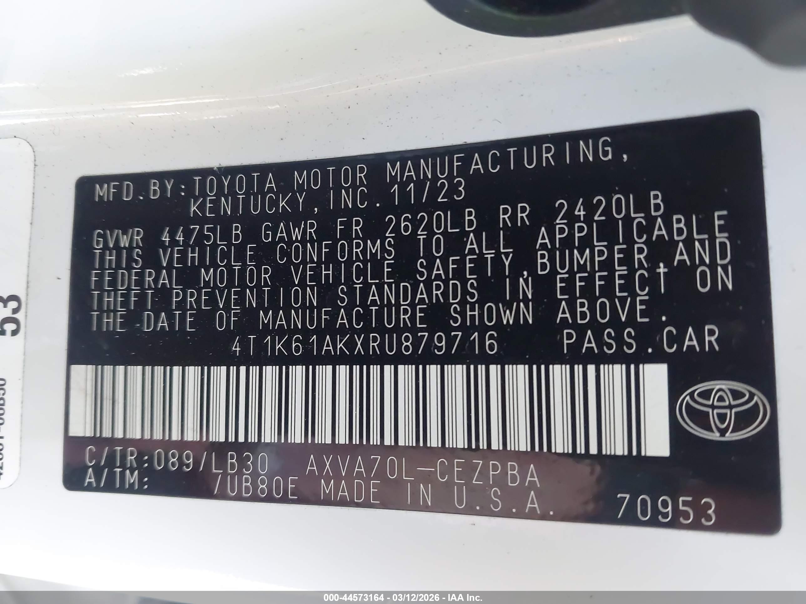 TOYOTA CAMRY image 9