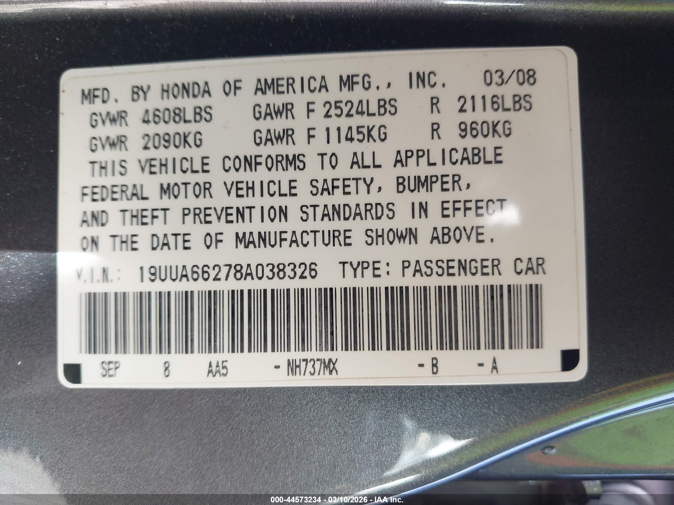 ACURA TL image 9