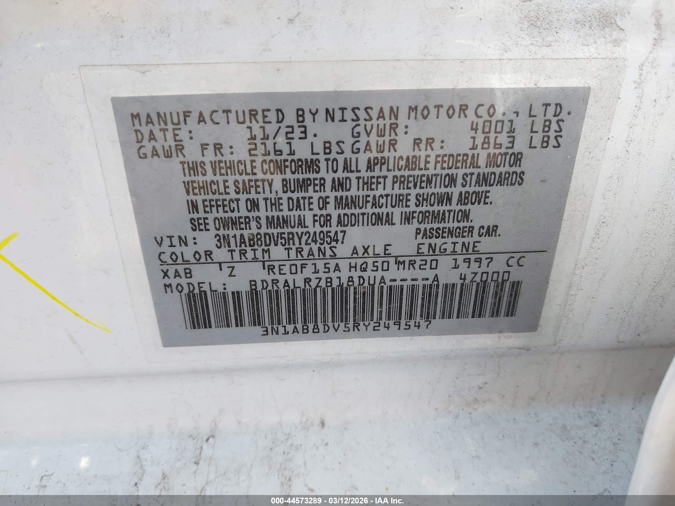 NISSAN SENTRA image 9