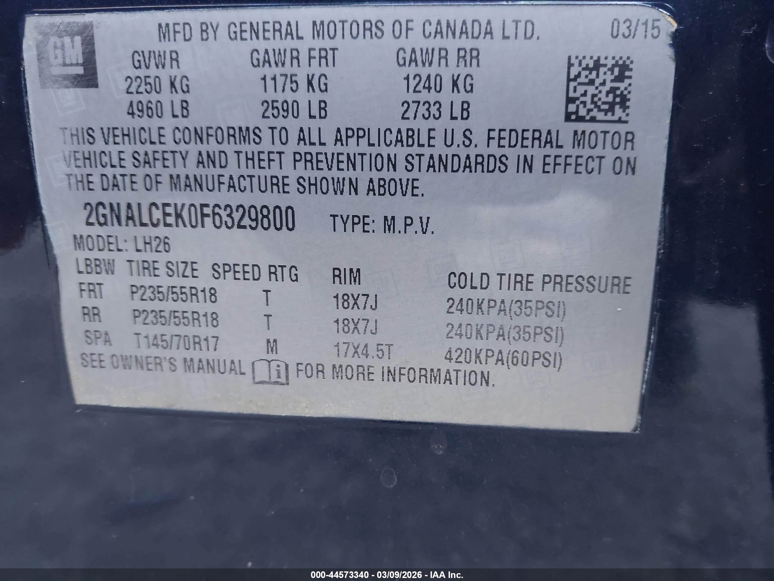 CHEVROLET EQUINOX image 9