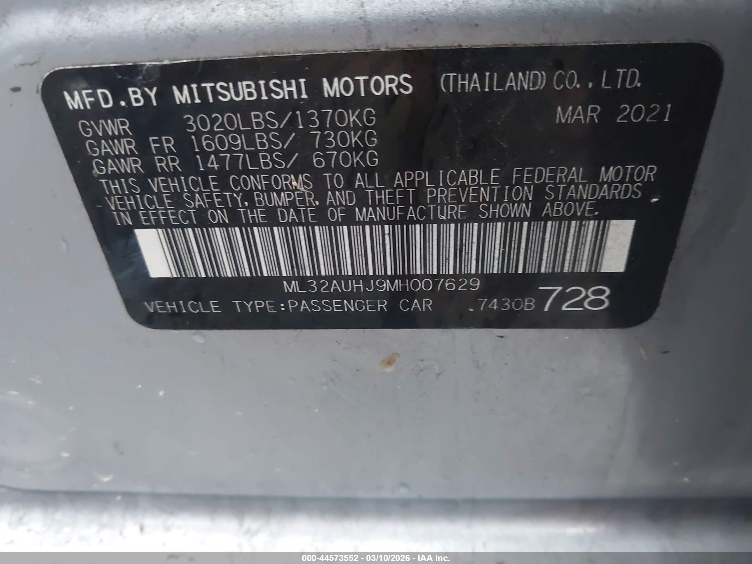 MITSUBISHI MIRAGE image 9